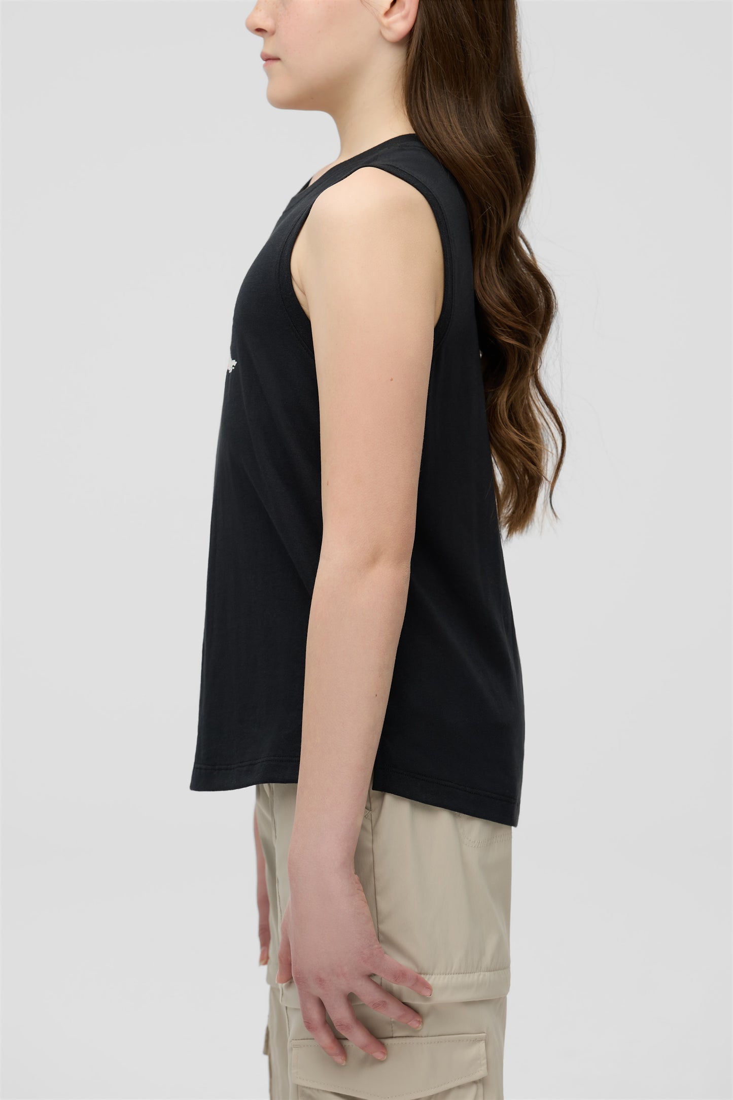 Camisole douce écoresponsable - Ado fille && GRIS FONCE