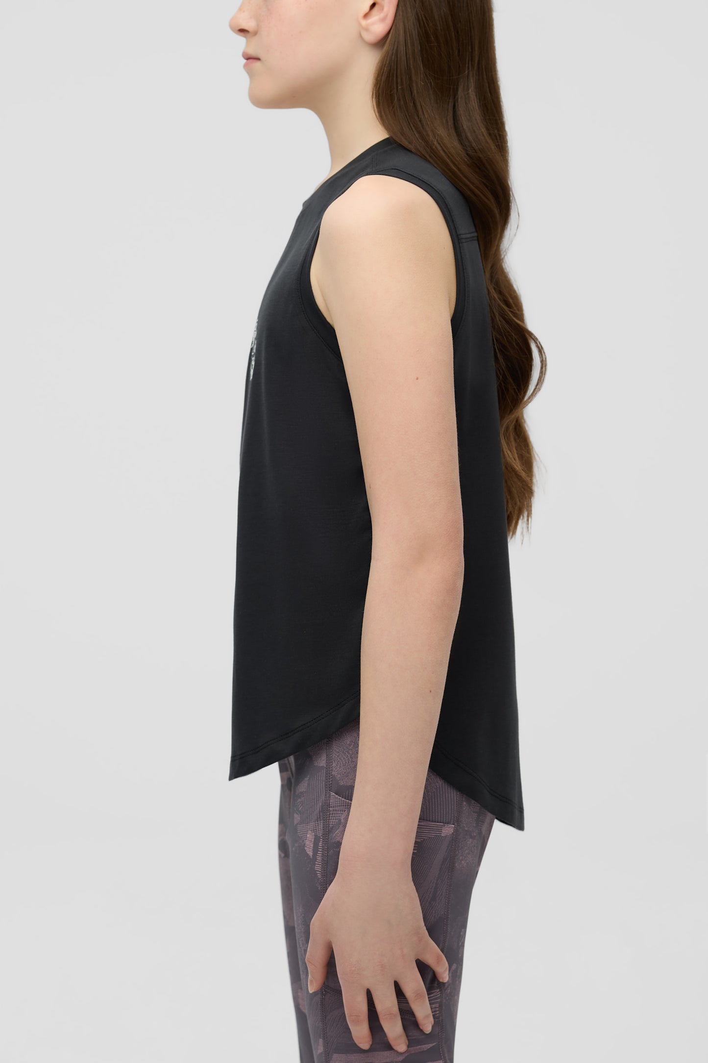 Camisole sport en lyocell - Ado fille && GRIS FONCE