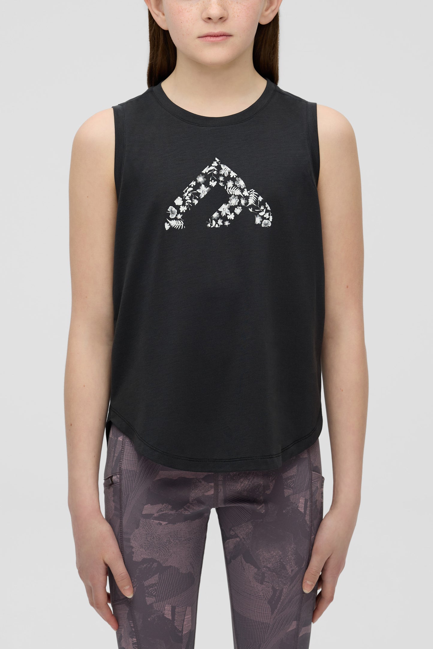 Camisole sport en lyocell - Ado fille && GRIS FONCE