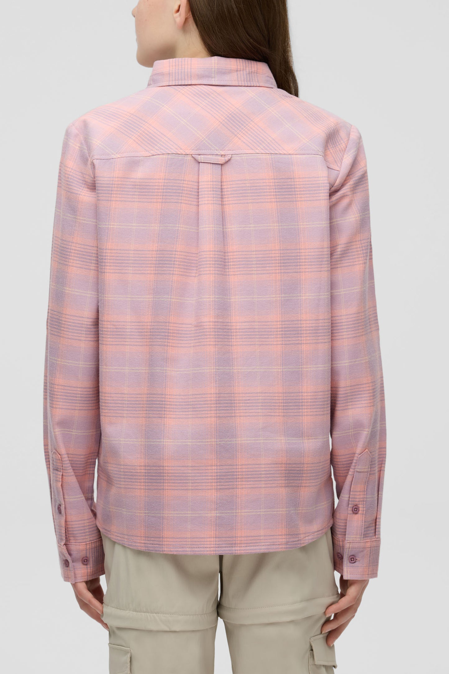 Chemise à carreaux en coton ultradoux - Ado fille && ROSE MULTI