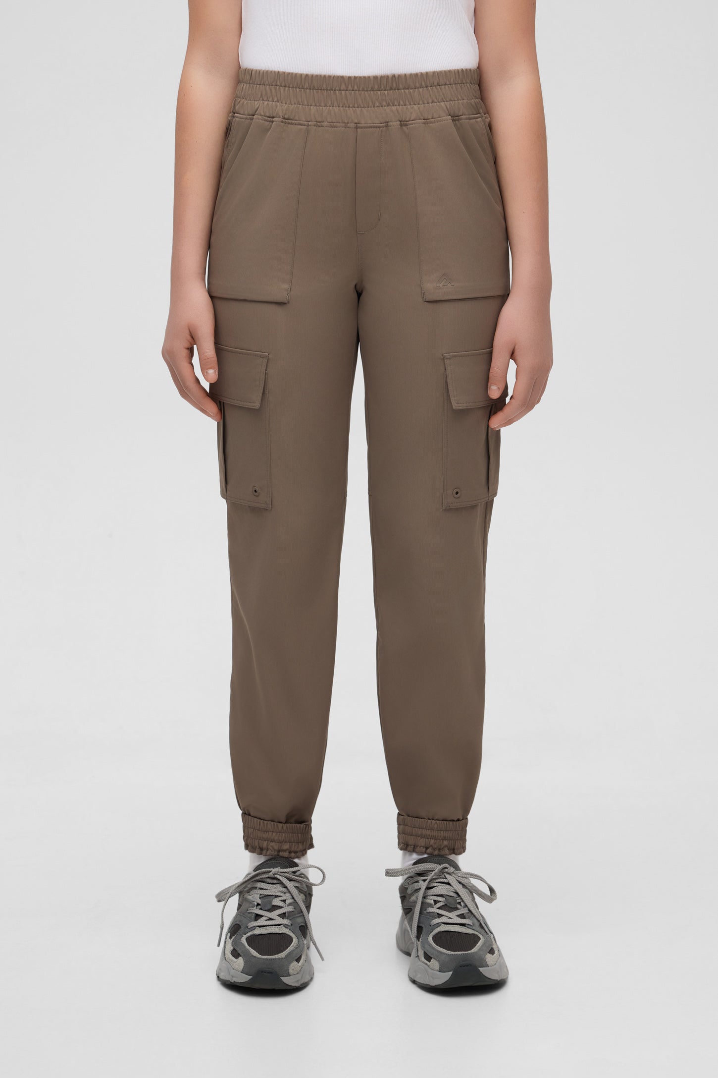 Quick dry lightweight cargo pants Teen girl Black Mountain