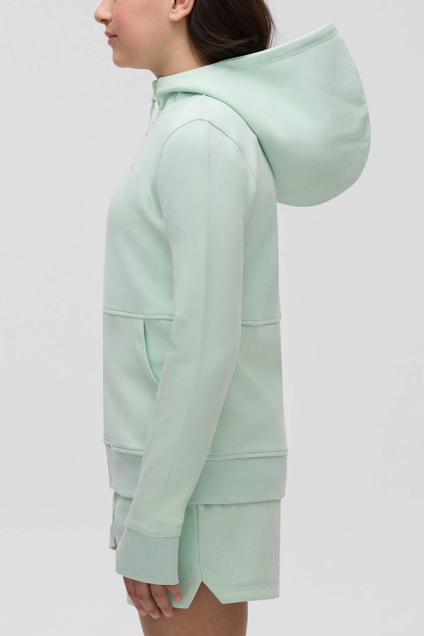 Veste sport à capuchon - Ado fille && VERT