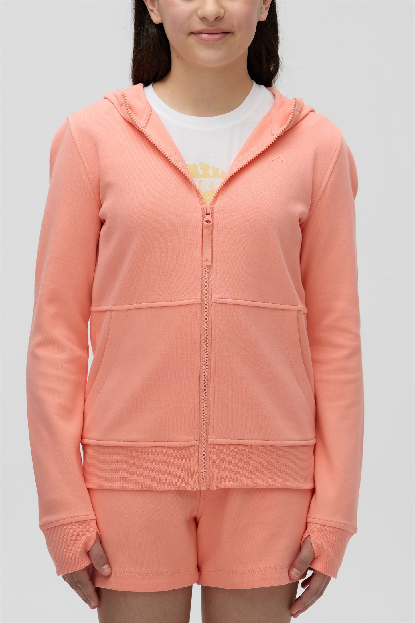 Veste sport à capuchon - Ado fille && ROSE