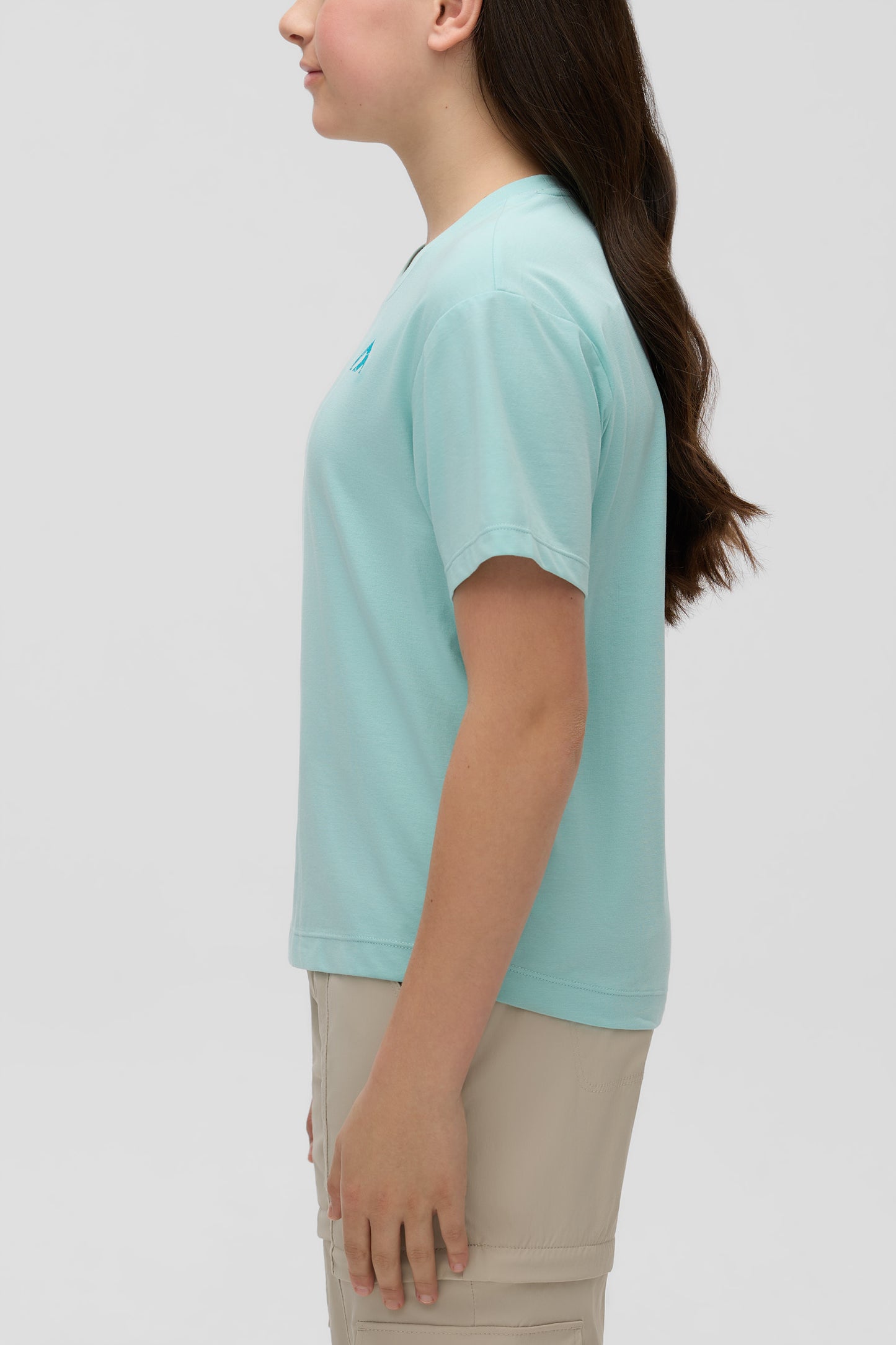 T-shirt respirant en bambou et coton - Ado fille && BLEU