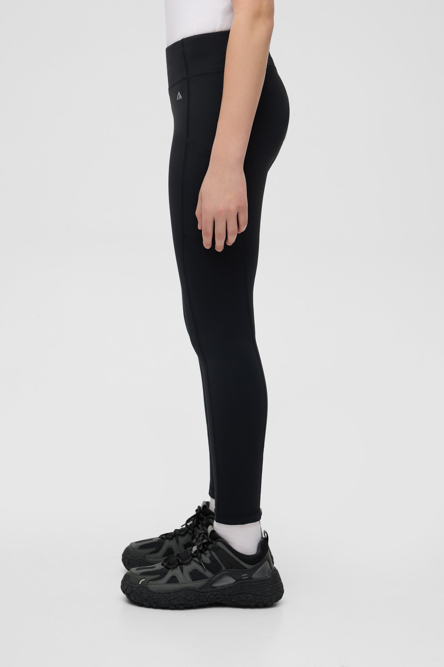 Legging antimicrobien à compression élevée - Ado fille && GRIS FONCE