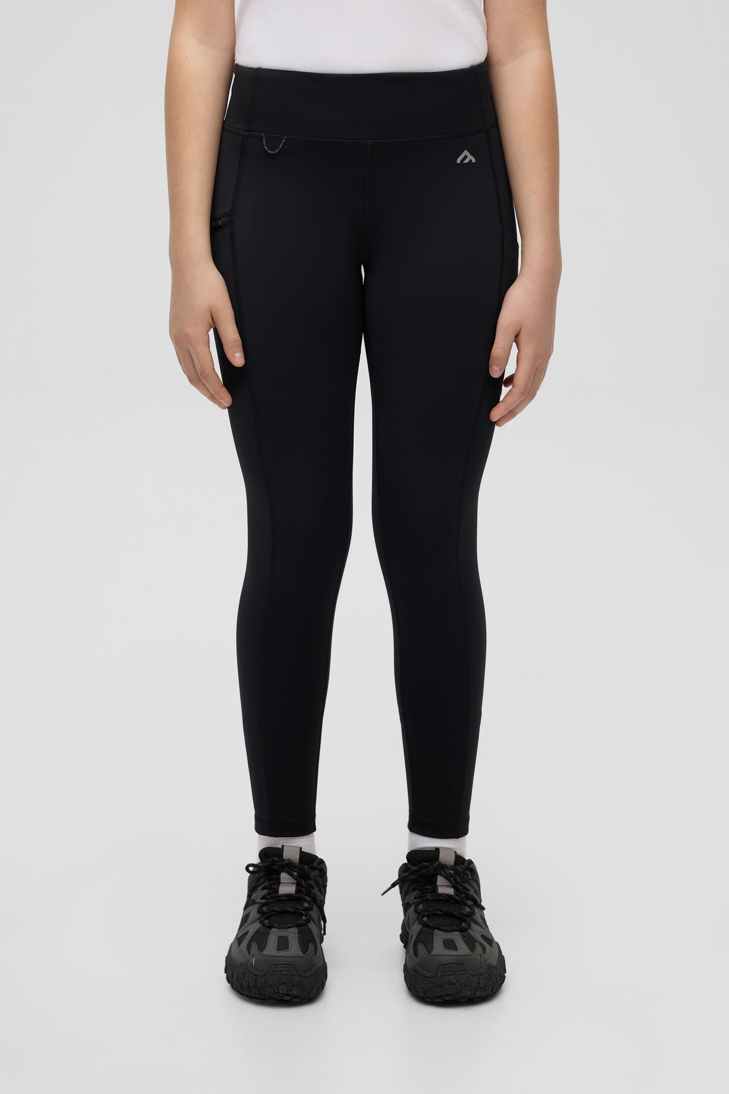 Legging antimicrobien à compression élevée - Ado fille && GRIS FONCE