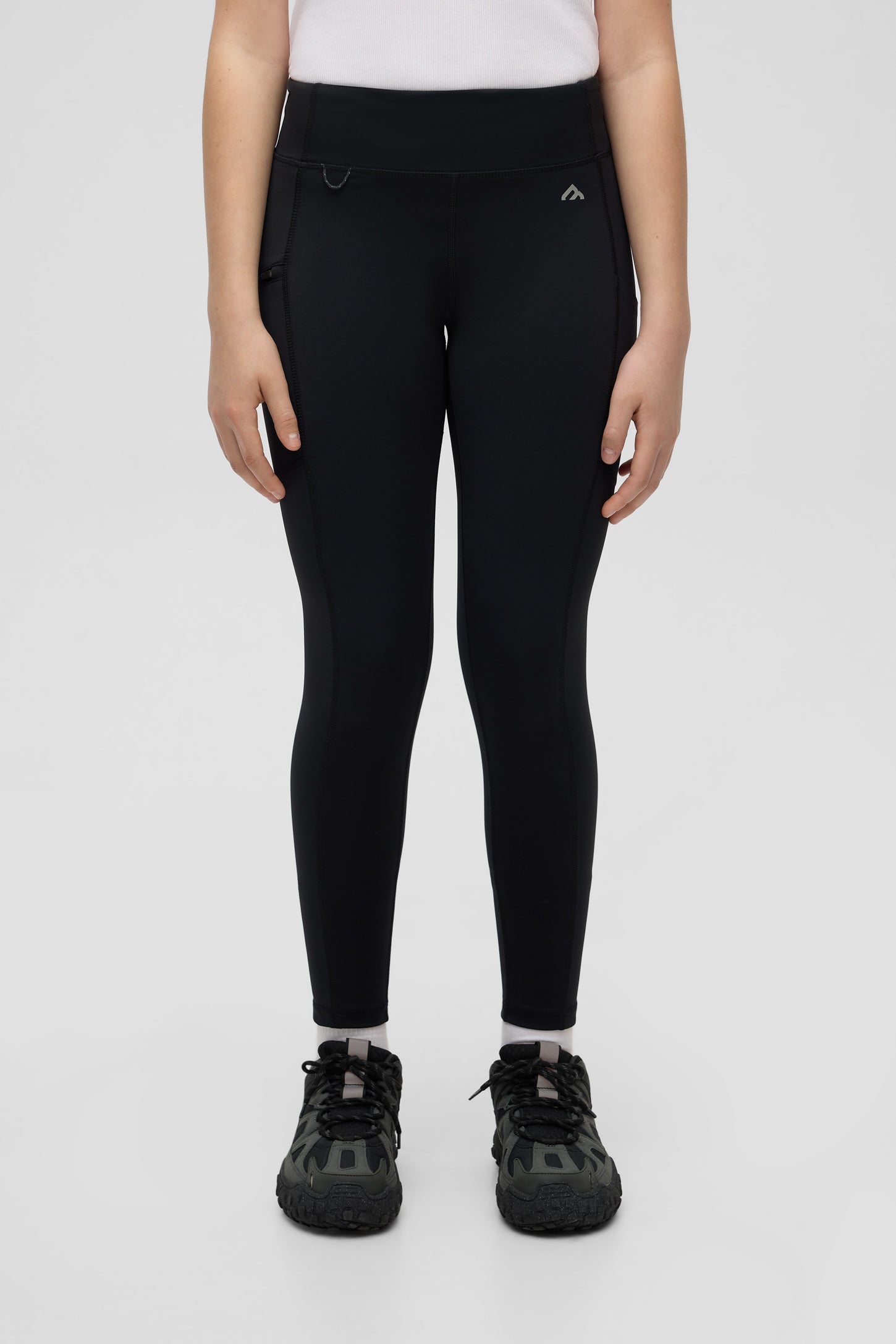 Legging antimicrobien à compression élevée - Ado fille && GRIS FONCE