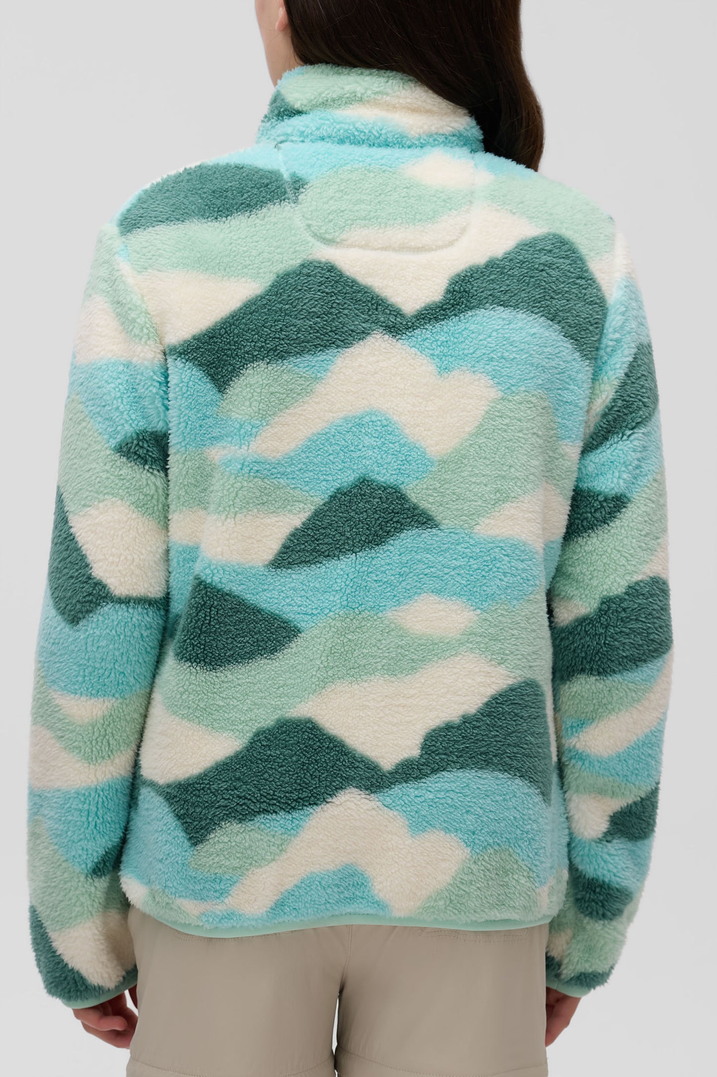 Chandail ultradoux en sherpa - Ado fille && VERT/MULTI