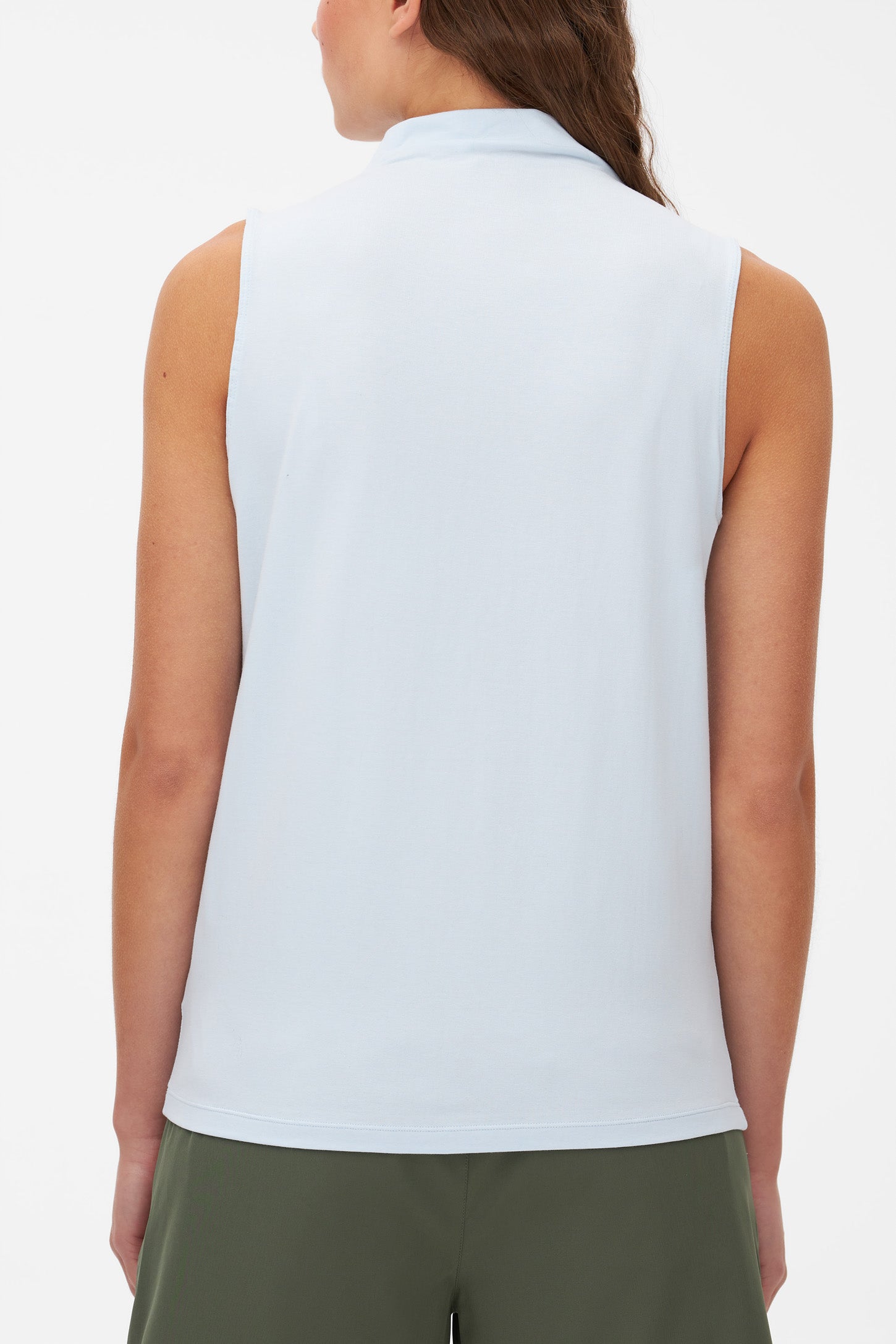 Camisole à col montant à séchage rapide - Femme && BLEU PALE