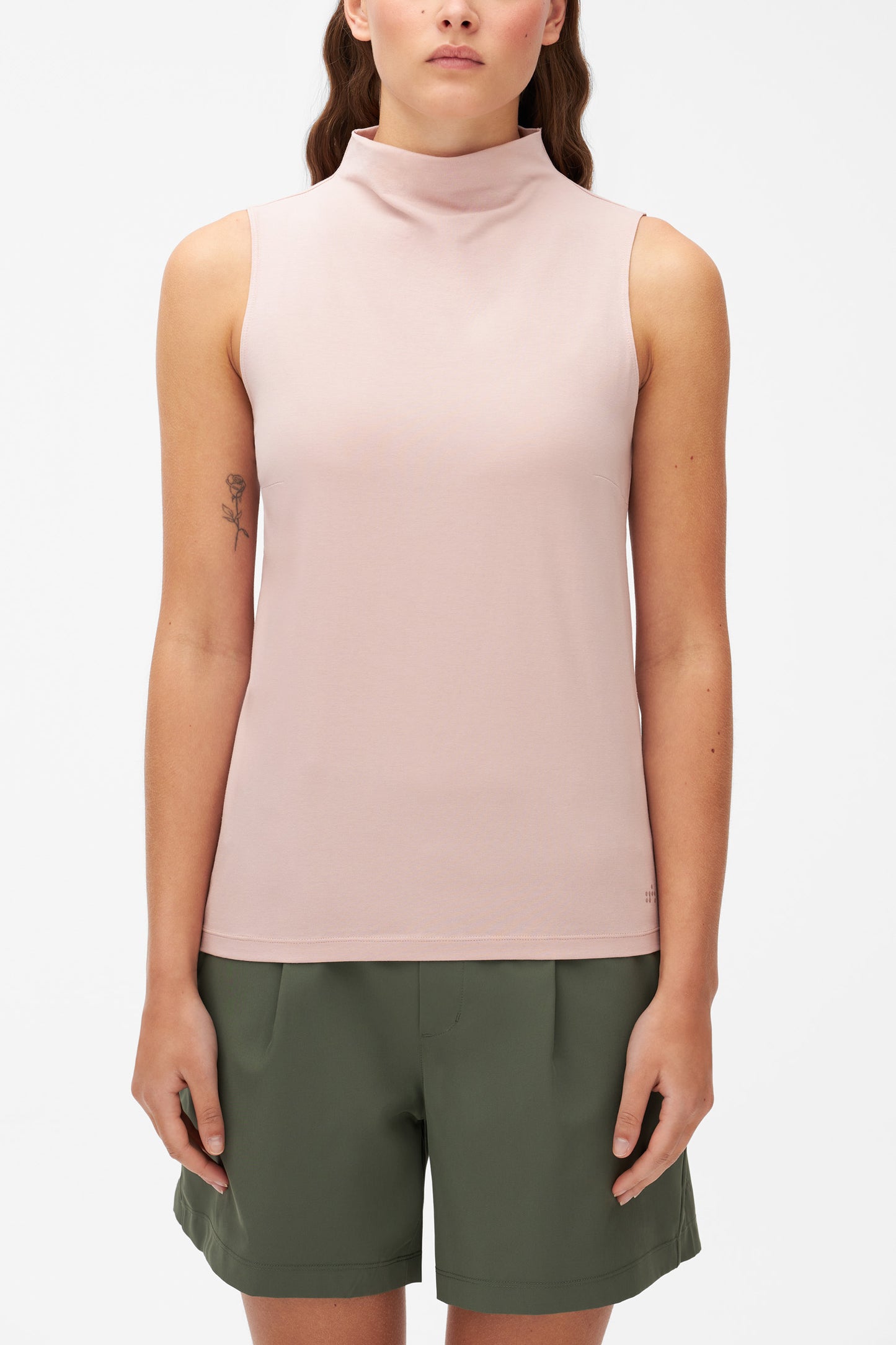 Camisole à col montant à séchage rapide - Femme && ROSE