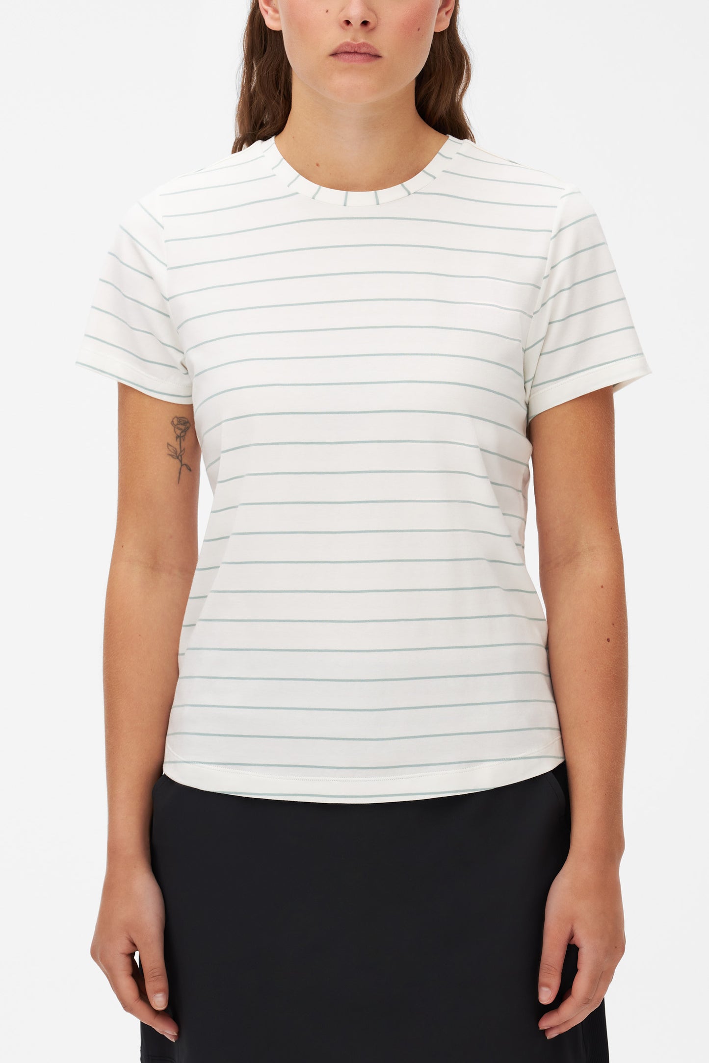 T-shirt léger évacuant l'humidité - Femme && BLANC MULTI