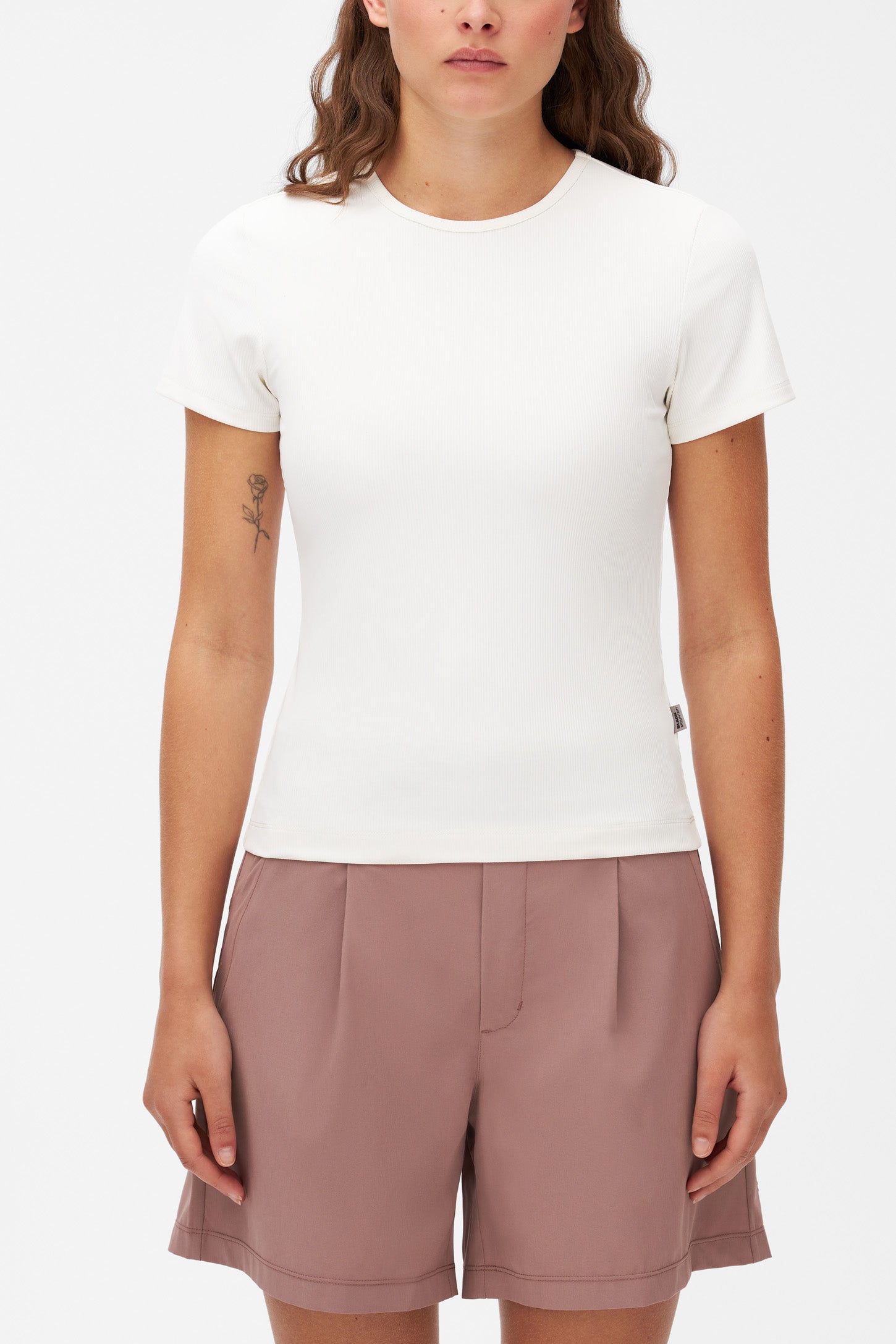 T-shirt essentiel ultraextensible && BLANC