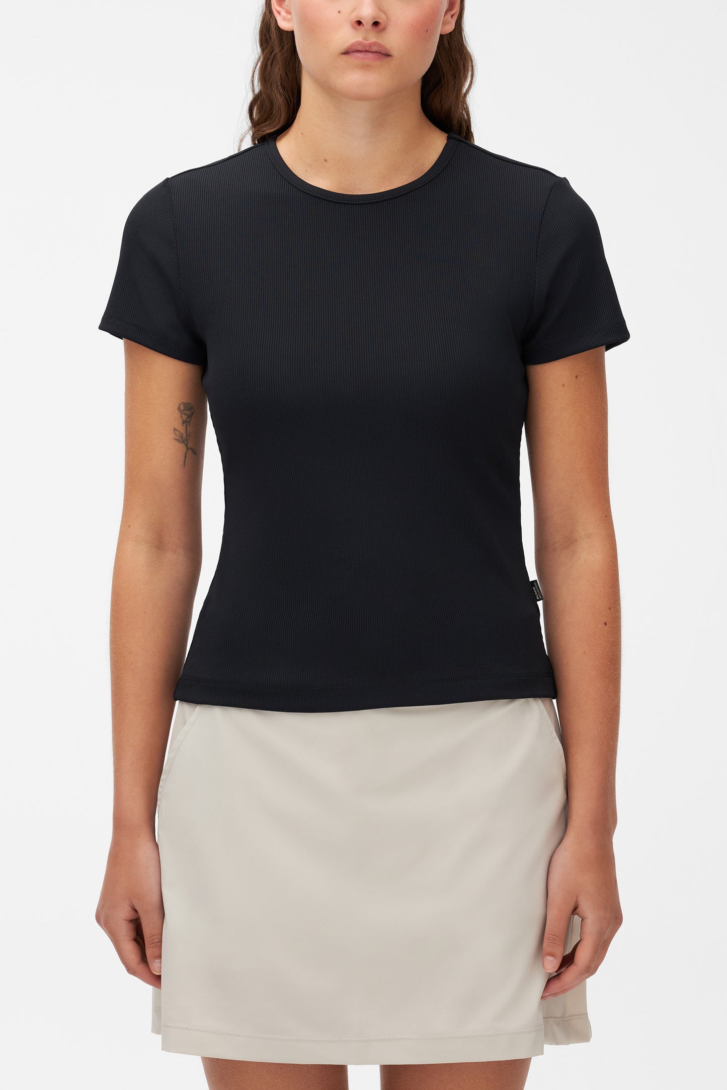 T-shirt essentiel ultraextensible && GRIS FONCE