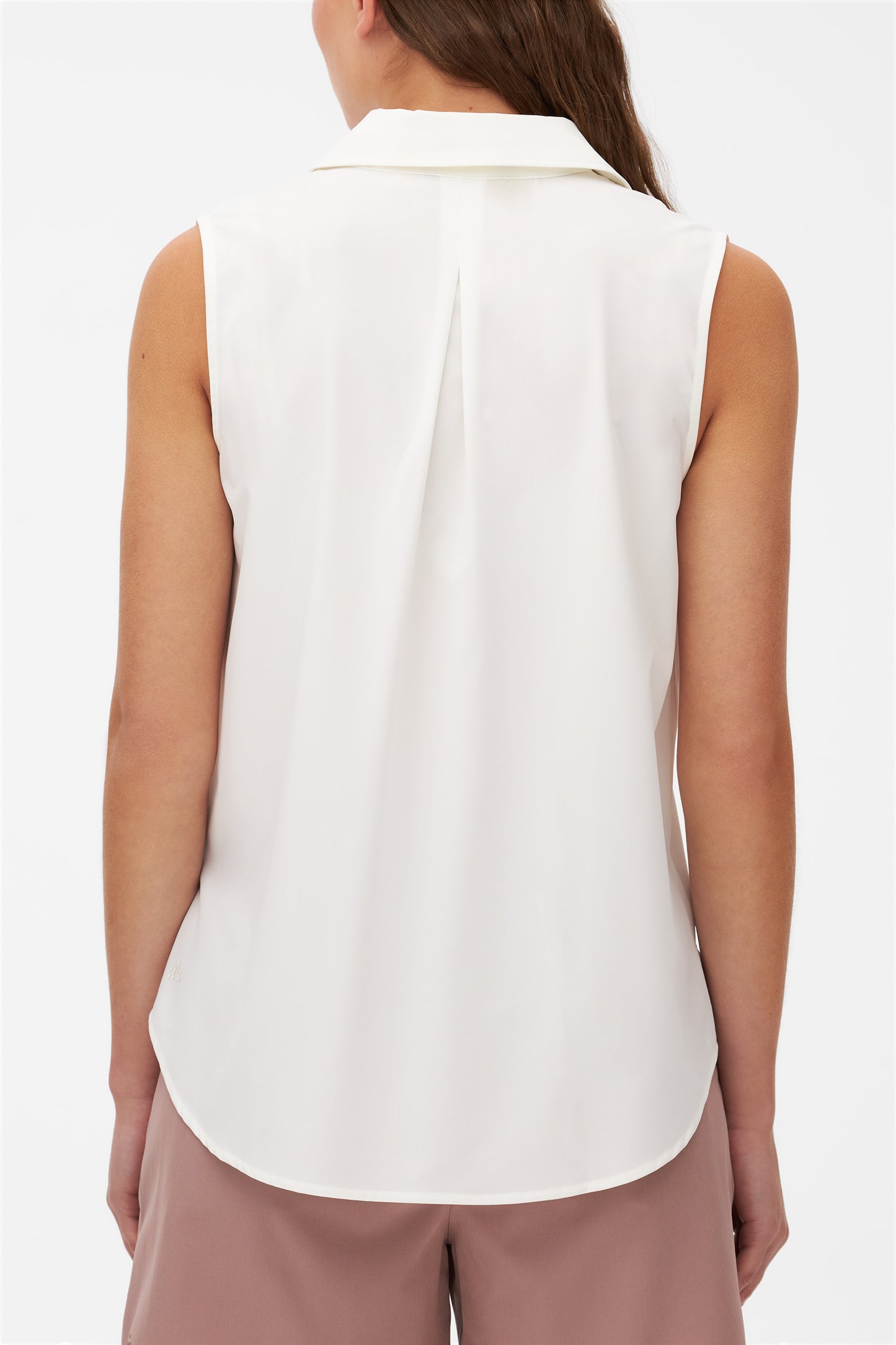 Chemise sans manches antifroissement - Femme && BLANC