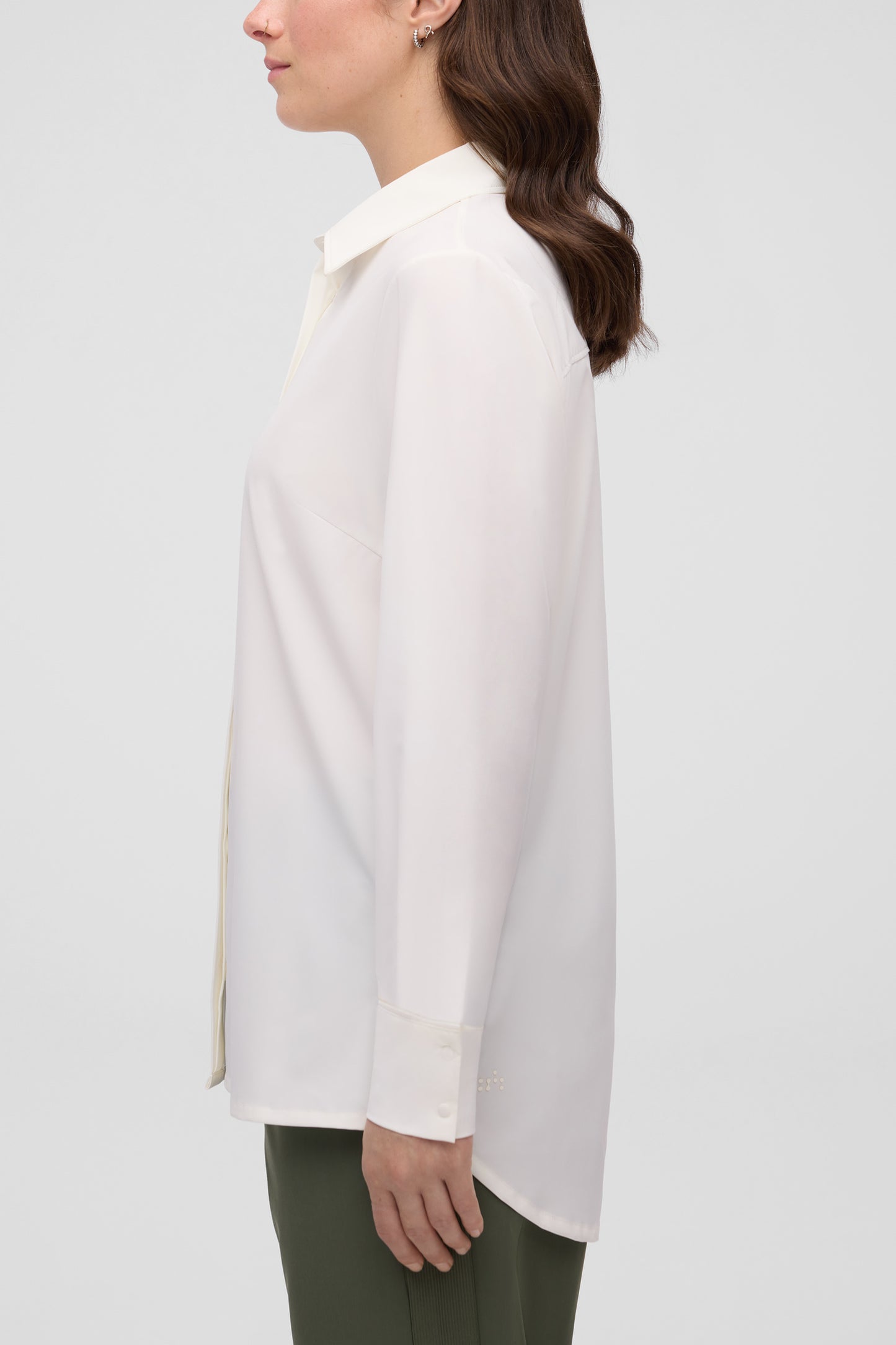 Chemise à séchage rapide antifroissement - Femme && BLANC