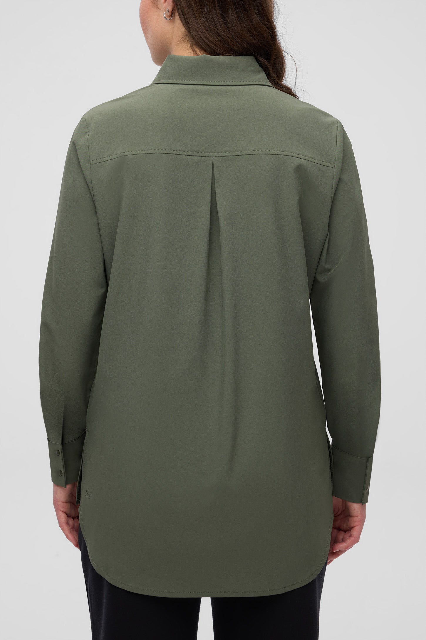 Chemise à séchage rapide antifroissement - Femme && VERT