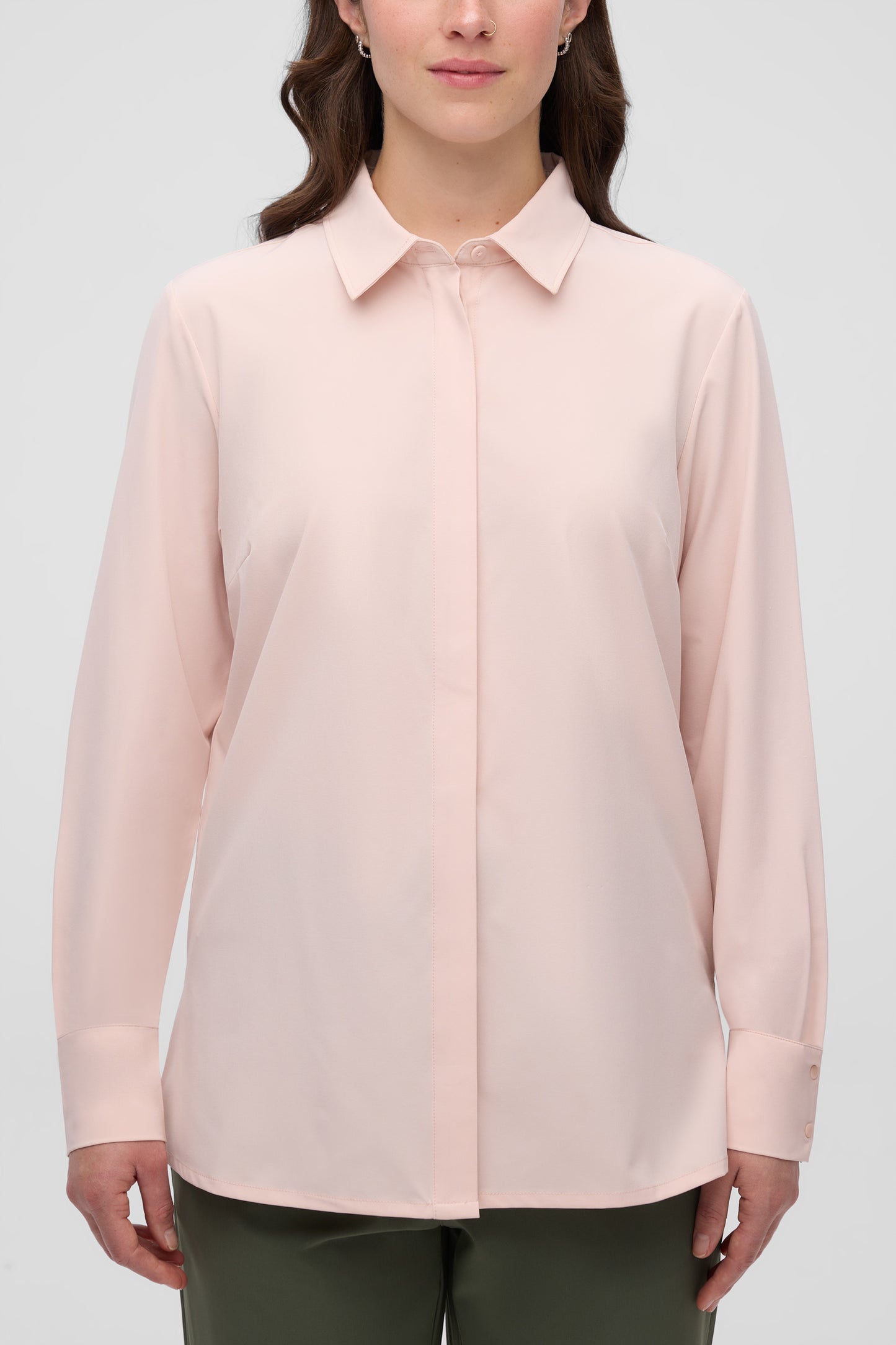 Chemise à séchage rapide antifroissement - Femme && ROSE