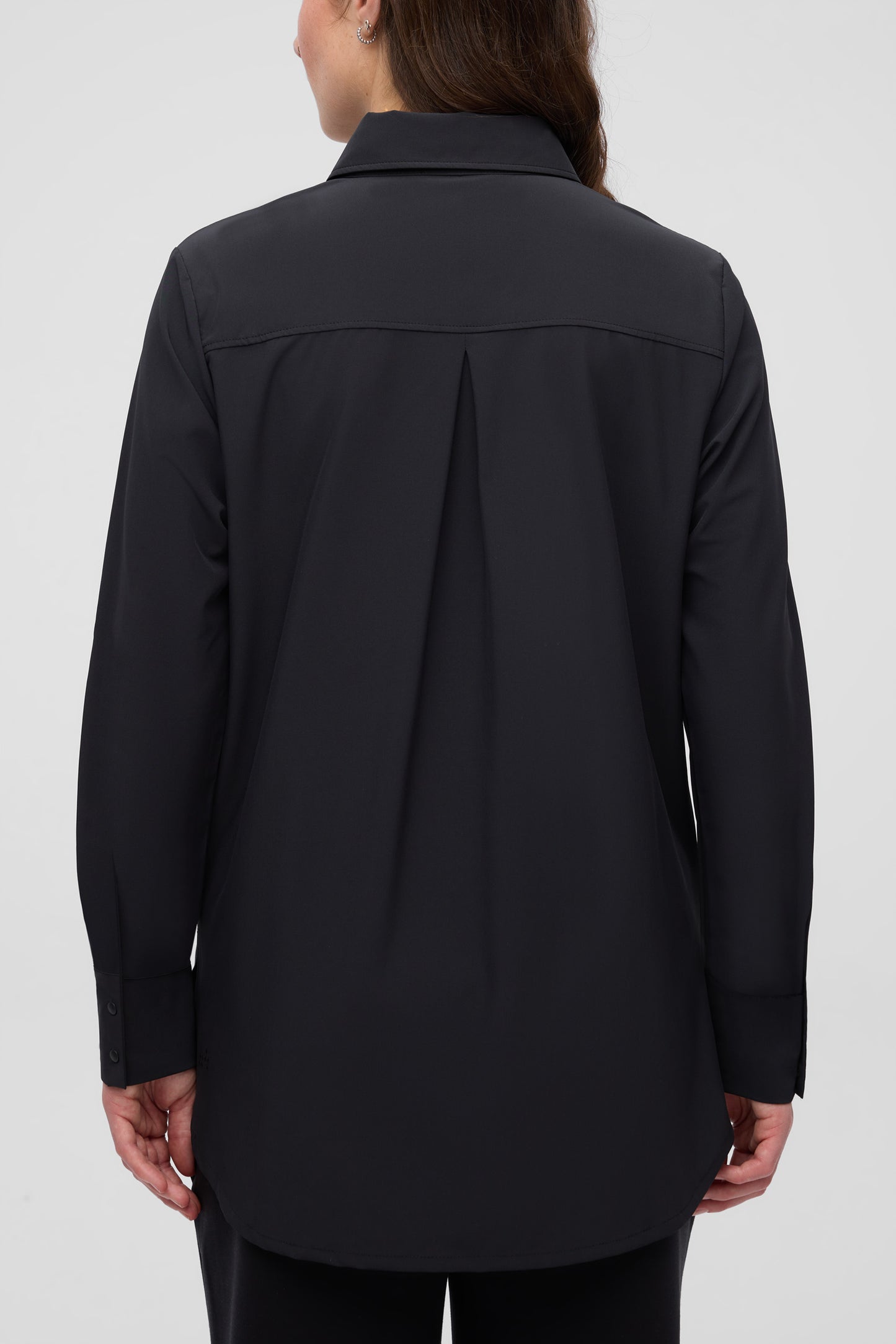 Chemise à séchage rapide antifroissement - Femme && GRIS FONCE