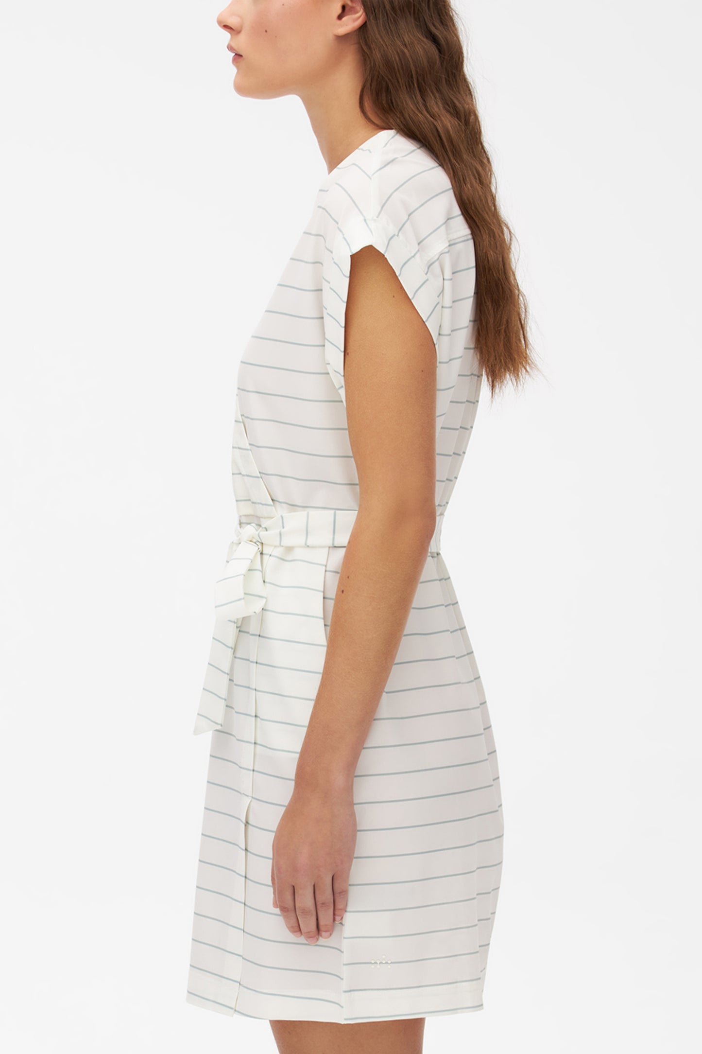 Robe cache-cœur à séchage rapide - Femme && BLANC MULTI