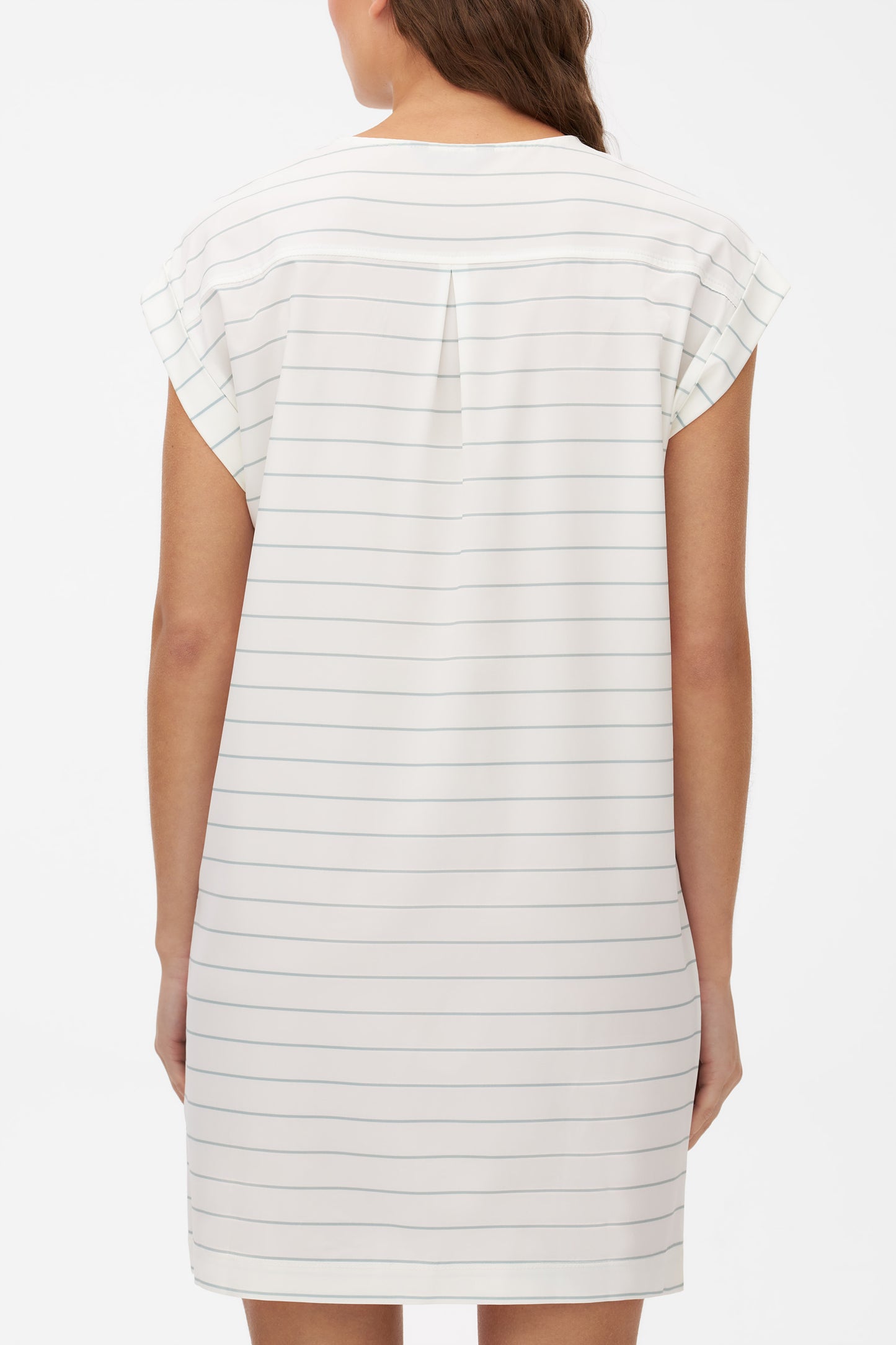 Robe cache-cœur à séchage rapide - Femme && BLANC MULTI