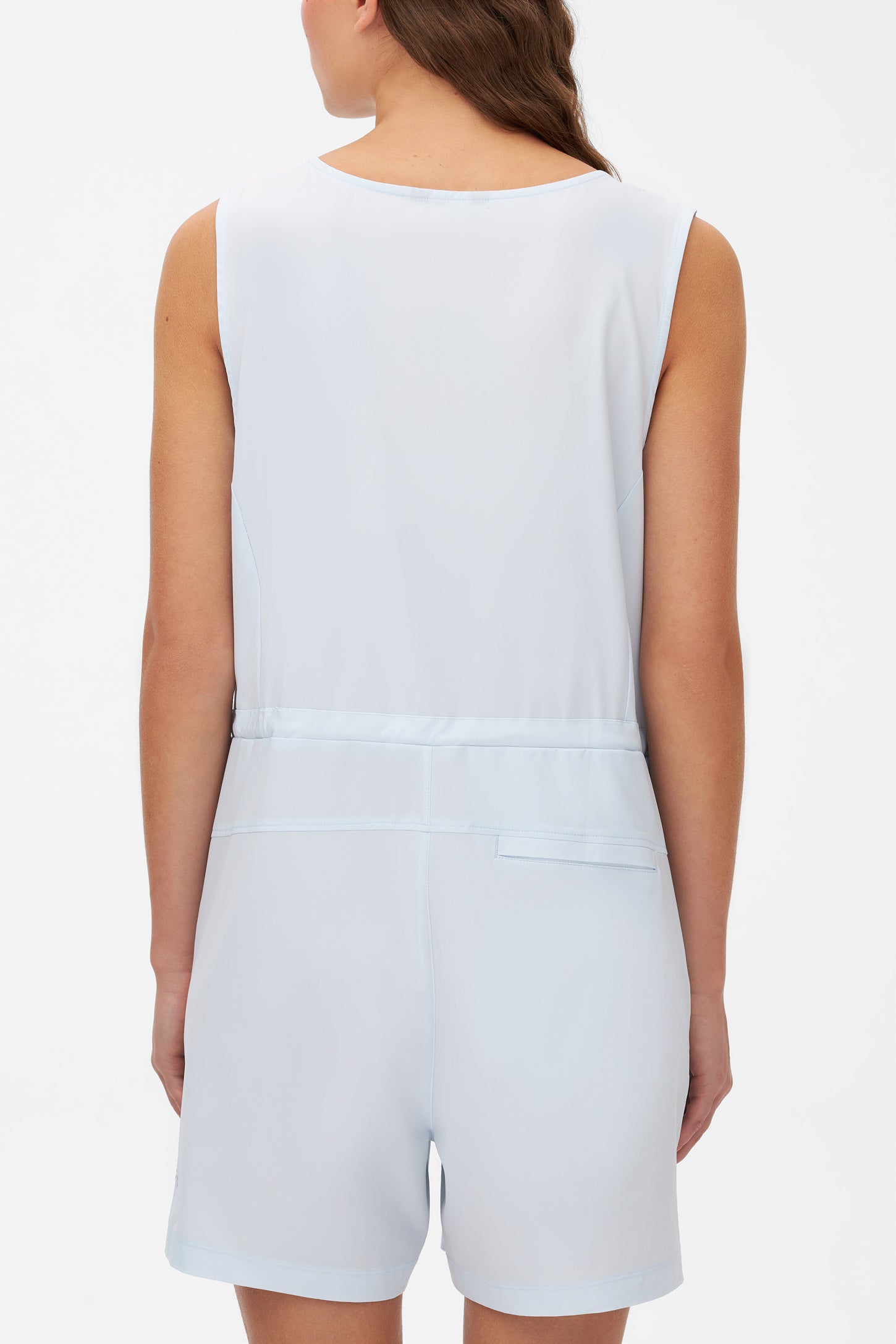 Combi-short extensible antifroissement - Femme && BLEU PALE