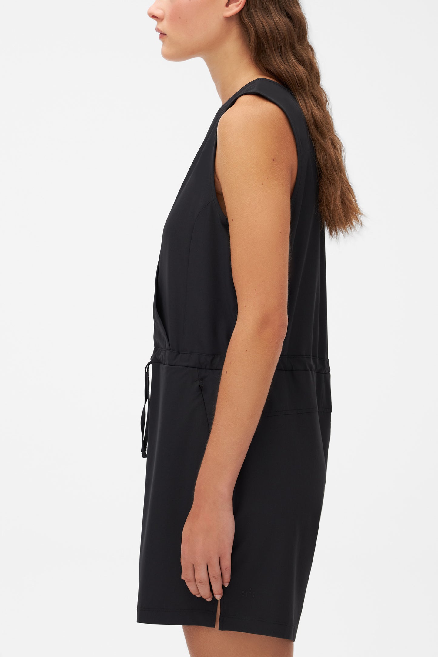 Combi-short extensible antifroissement - Femme && GRIS FONCE