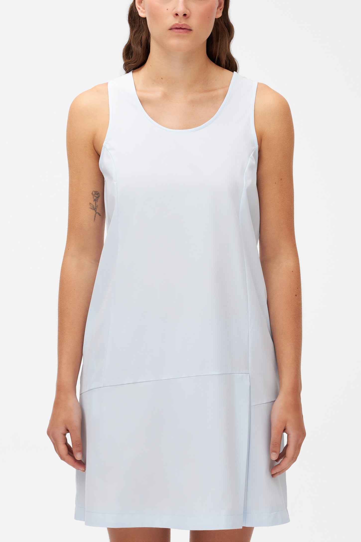 Robe sans manches antifroissement - Femme && BLEU PALE