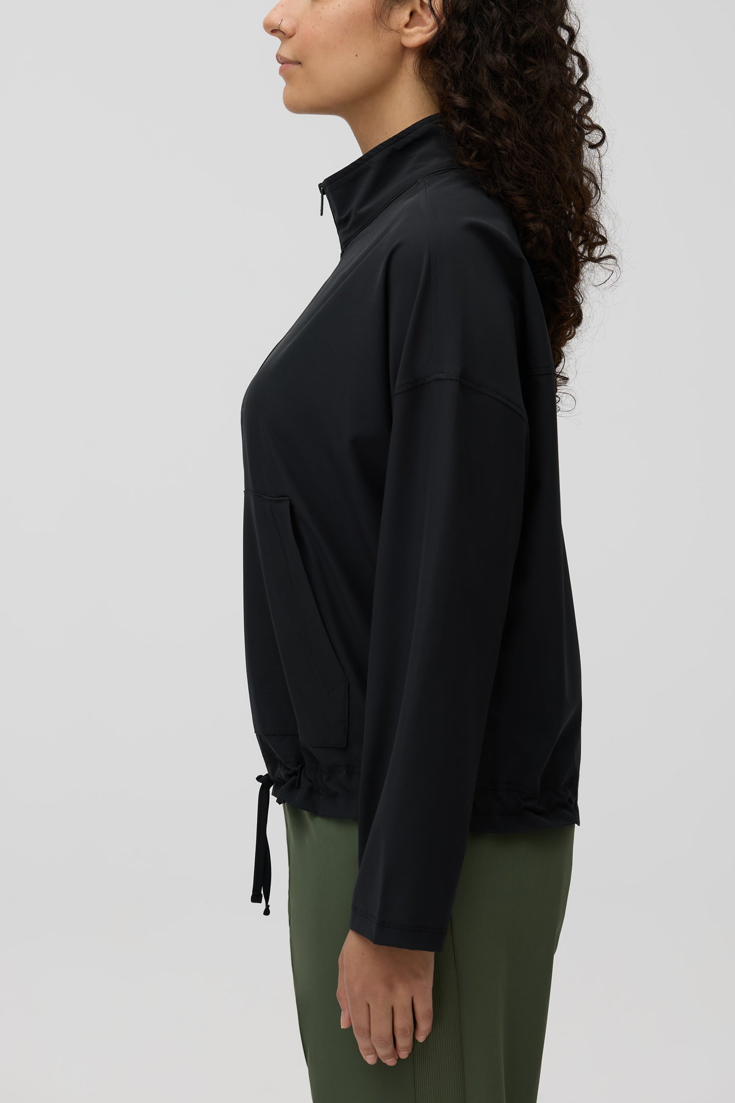 Chandail extensible antifroissement - Femme && GRIS FONCE