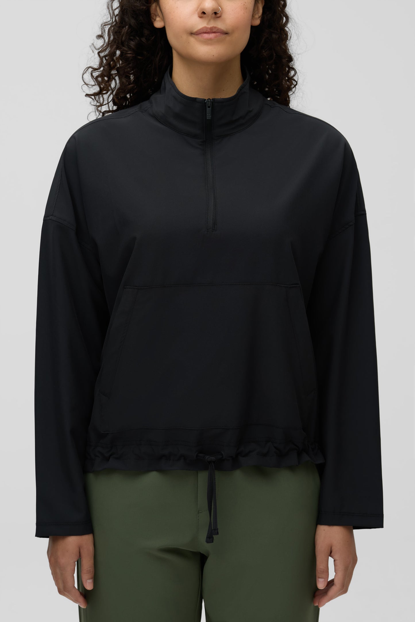 Chandail extensible antifroissement - Femme && GRIS FONCE