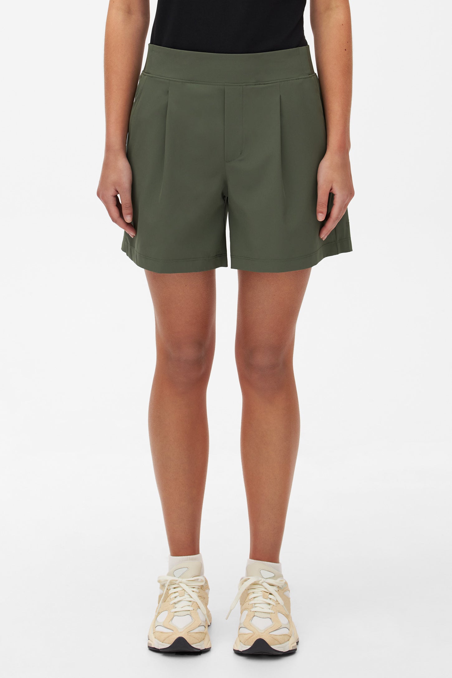 Short extensible antifroissement - Femme && VERT