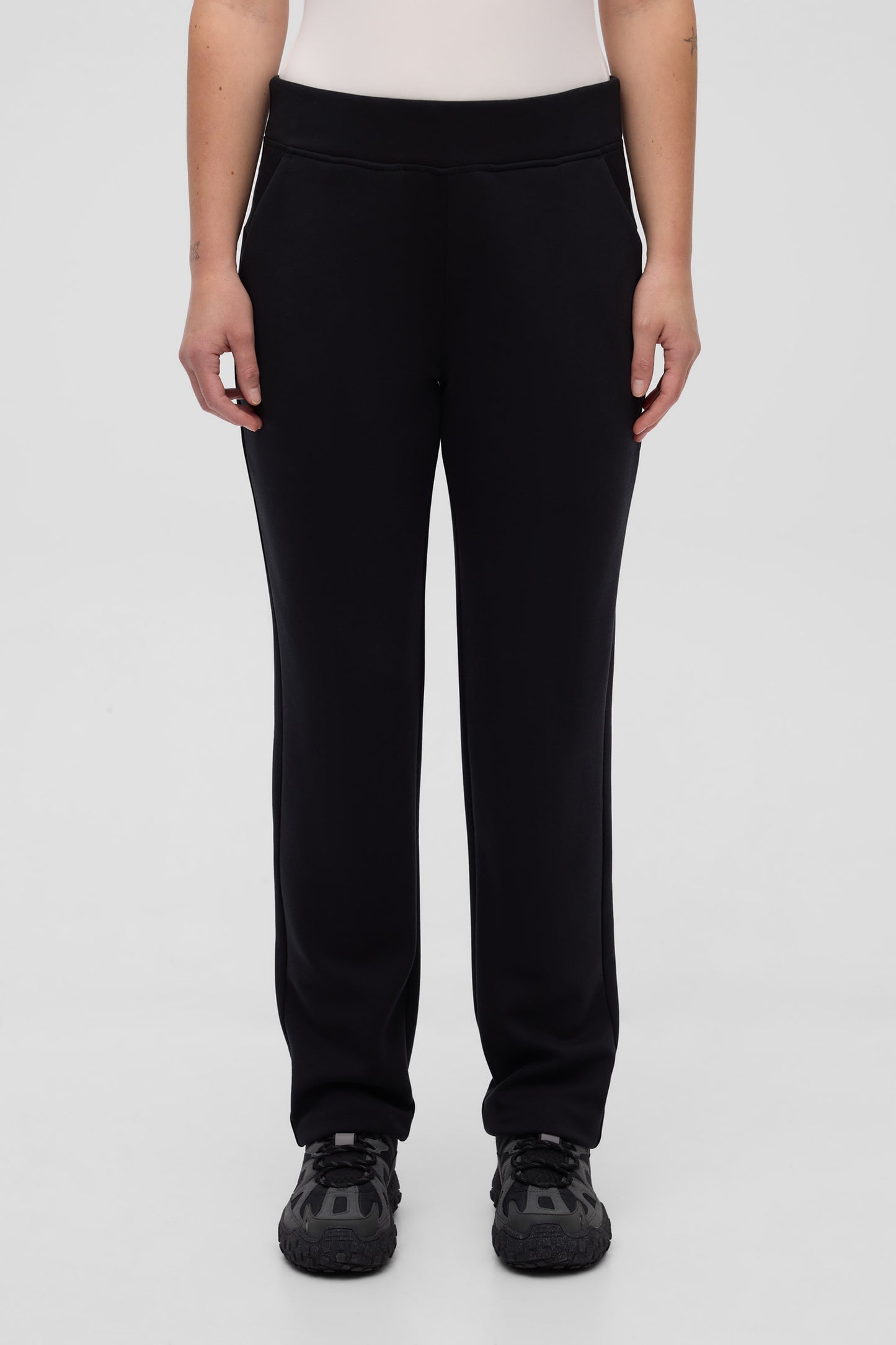 Pantalon jogger en lyocell - Femme && GRIS FONCE