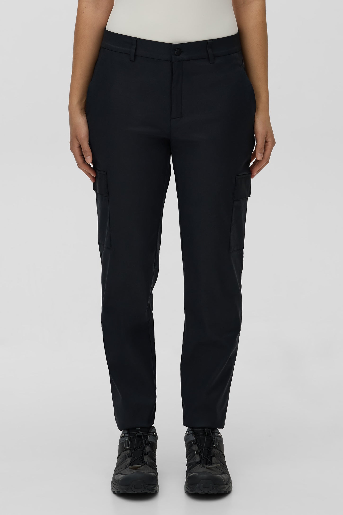 Pantalon cargo polyvalent à séchage rapide - Femme && GRIS FONCE