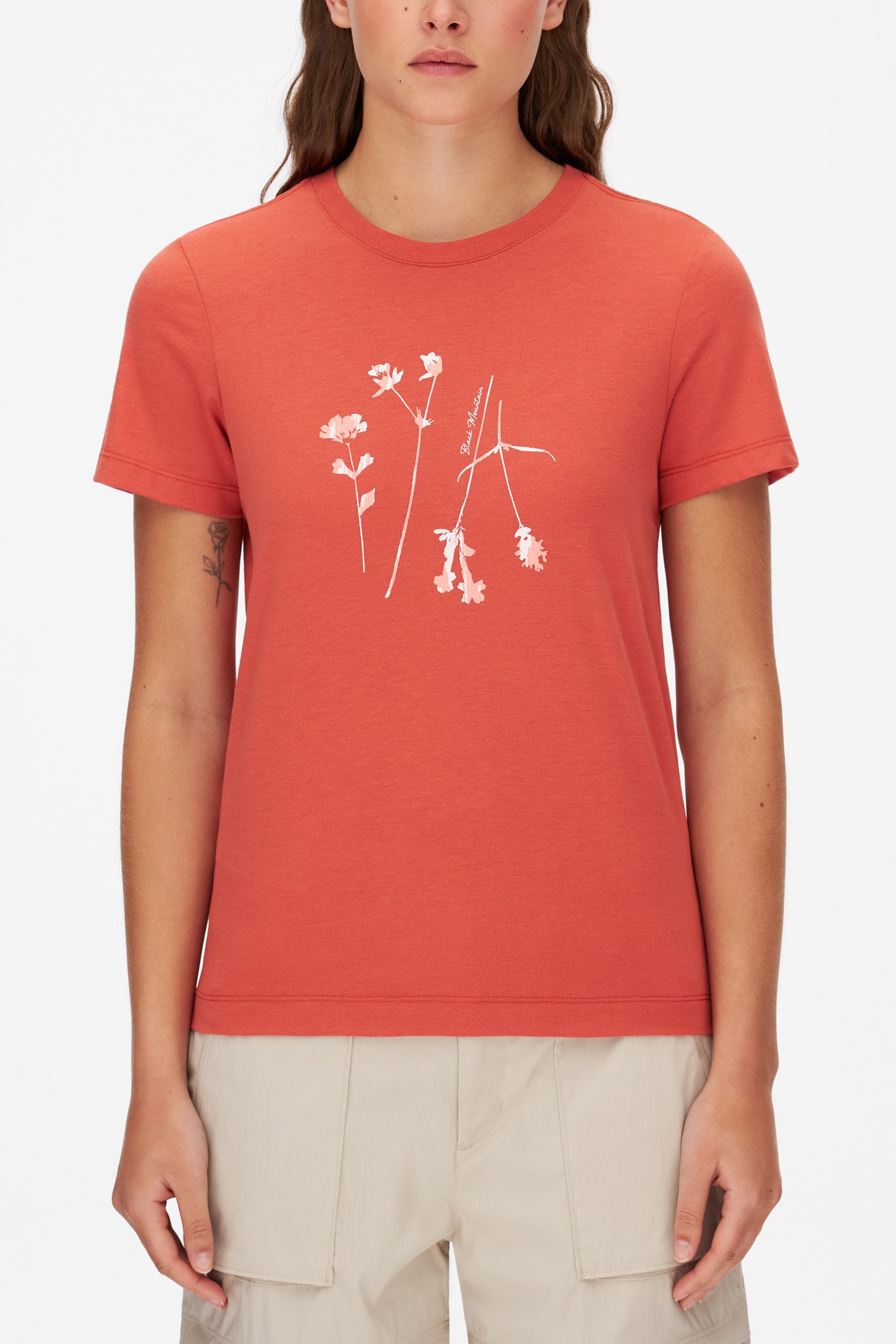 T-shirt d'entraînement avec impression - Femme && ORANGE