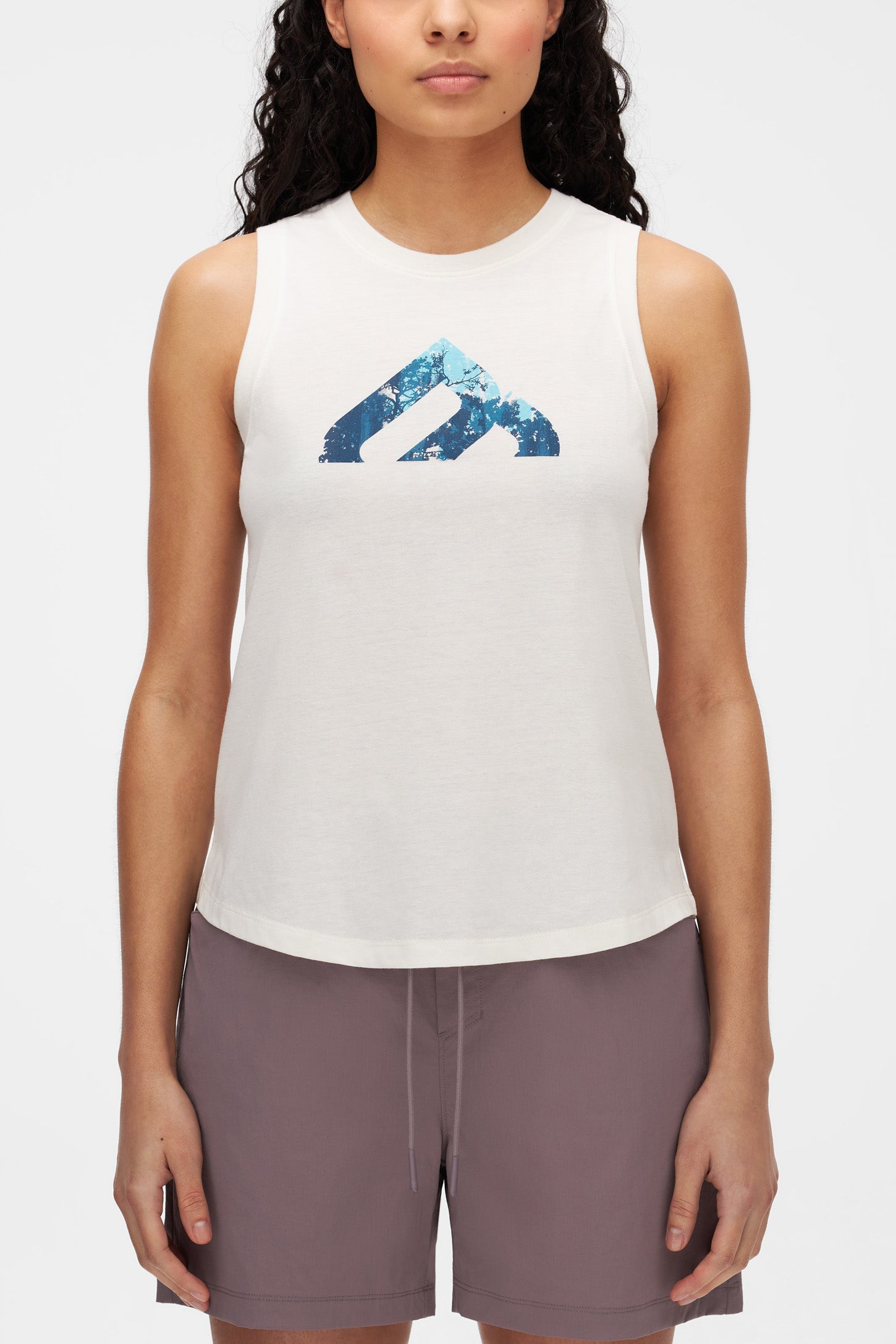 Camisole performante avec impression - Femme && BLANC