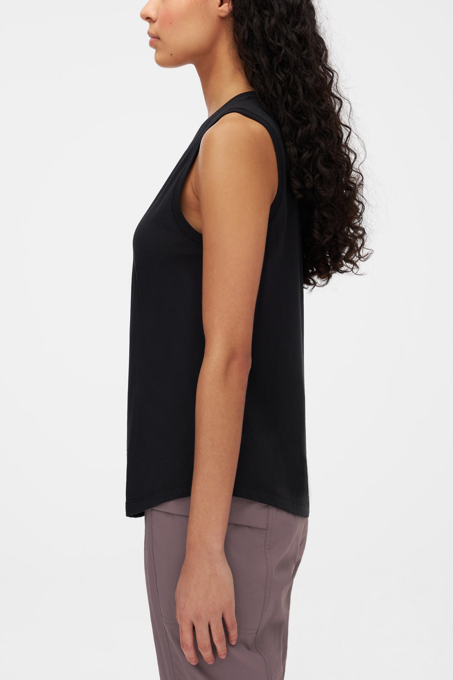 Camisole performante avec impression - Femme && GRIS FONCE