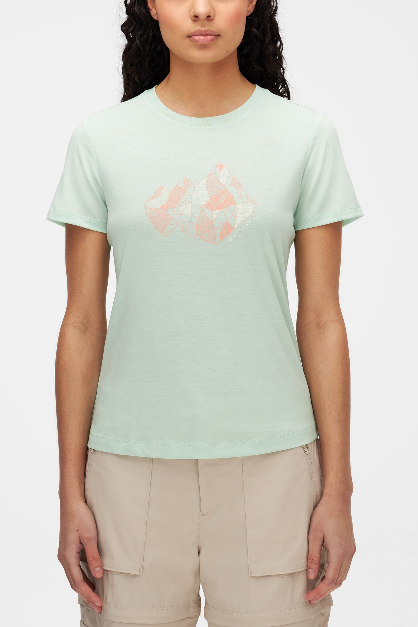 T-shirt actif avec impression - Femme && VERT