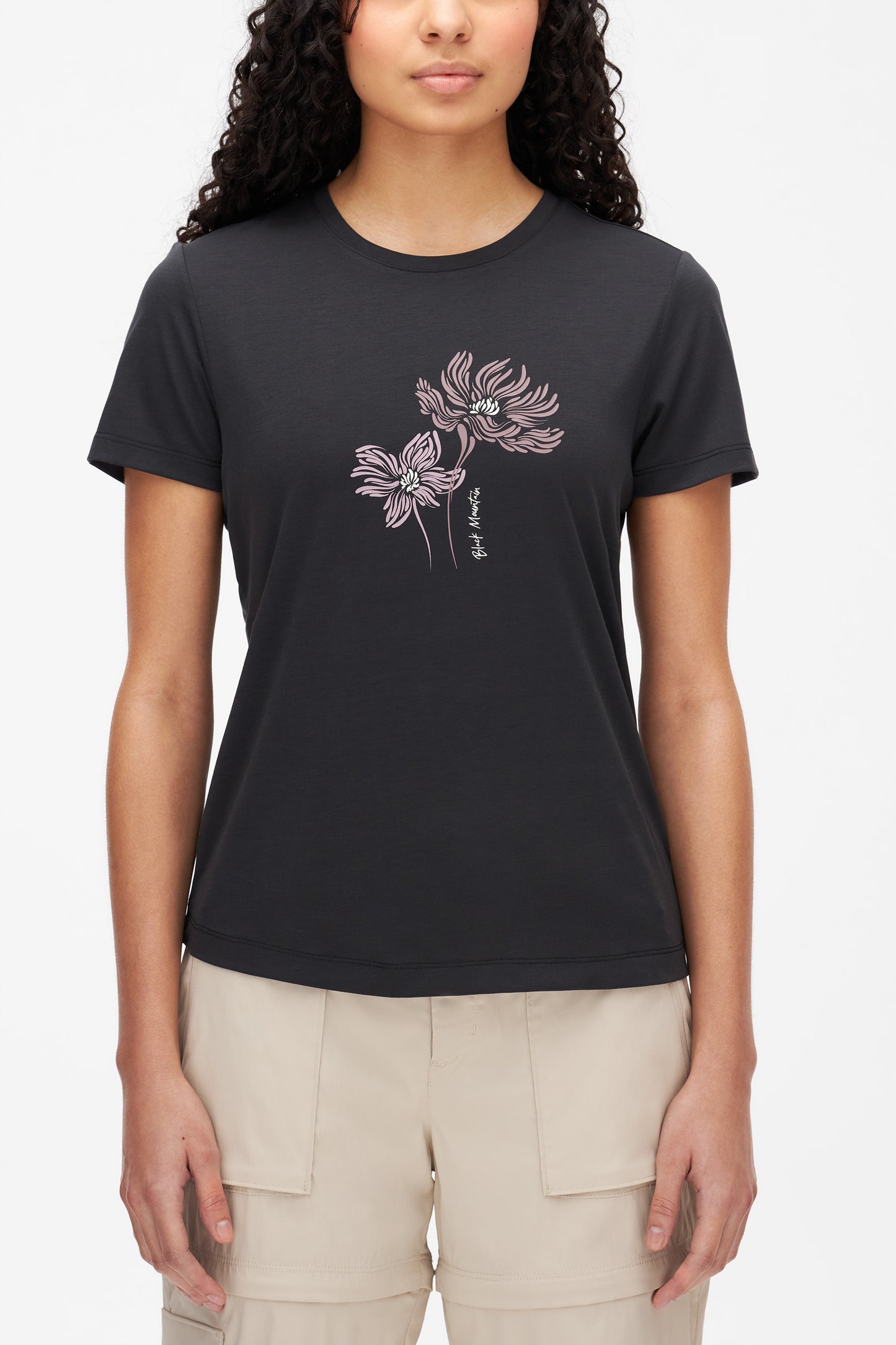 T-shirt actif avec impression - Femme && GRIS FONCE