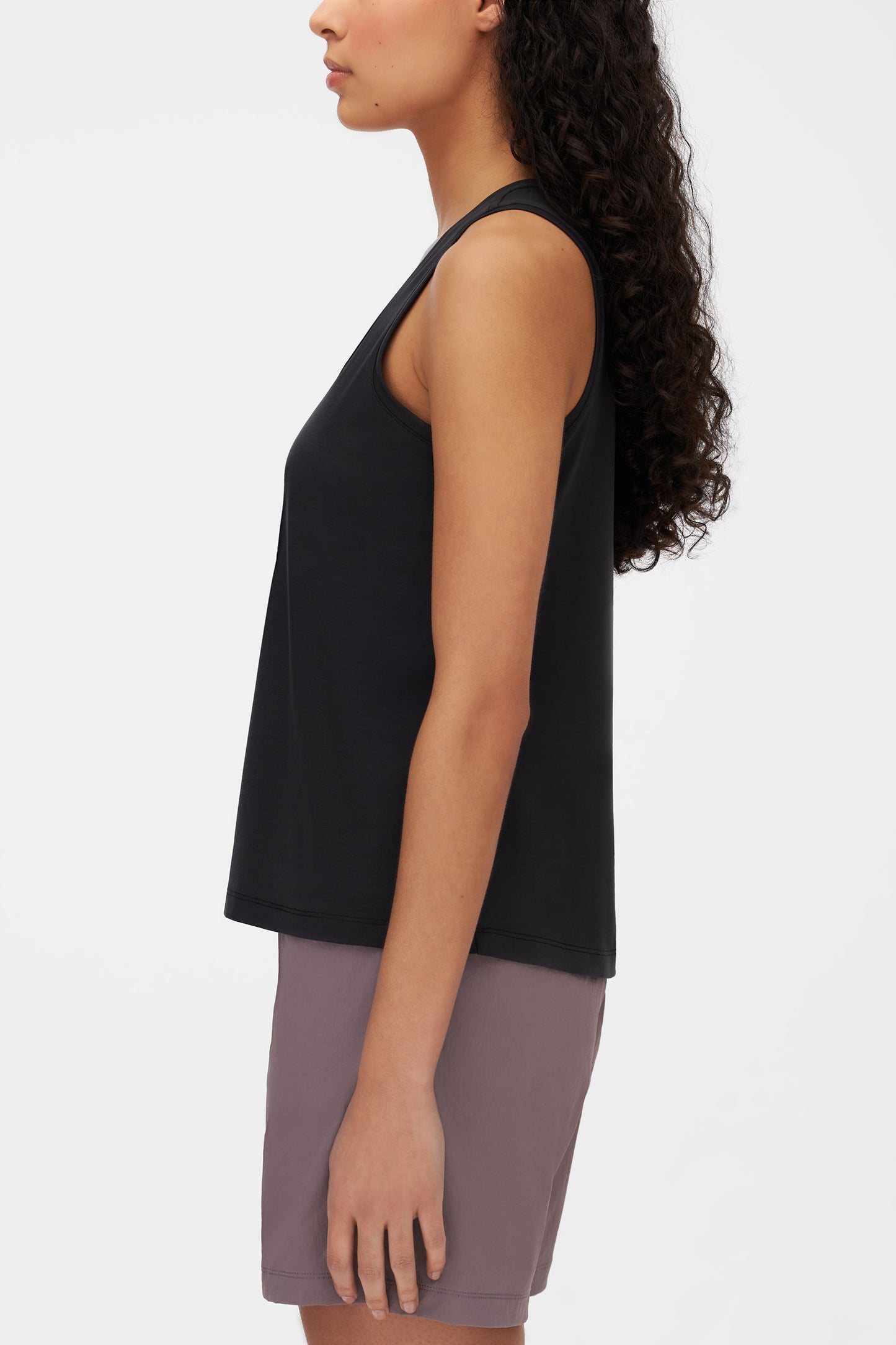 Camisole active en lyocell - Femme && GRIS FONCE