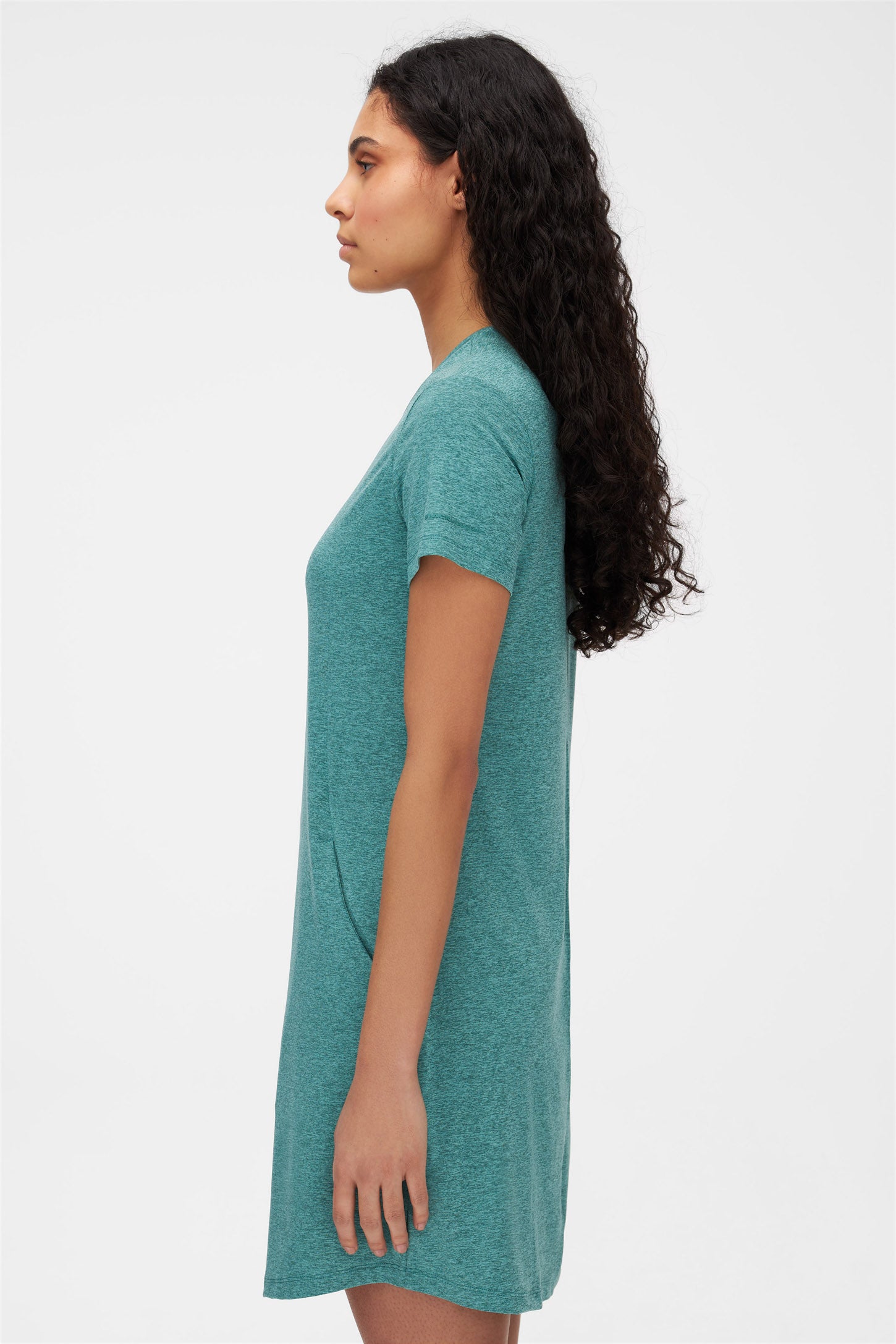Robe t-shirt à séchage rapide - Femme && VERT MIXTE