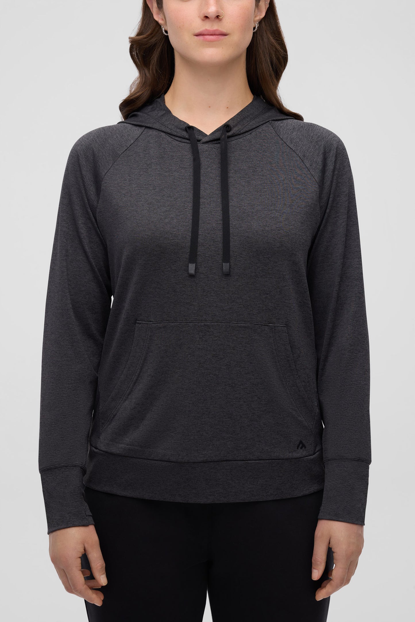 Chandail à capuchon à séchage rapide - Femme && GRIS MIXTE