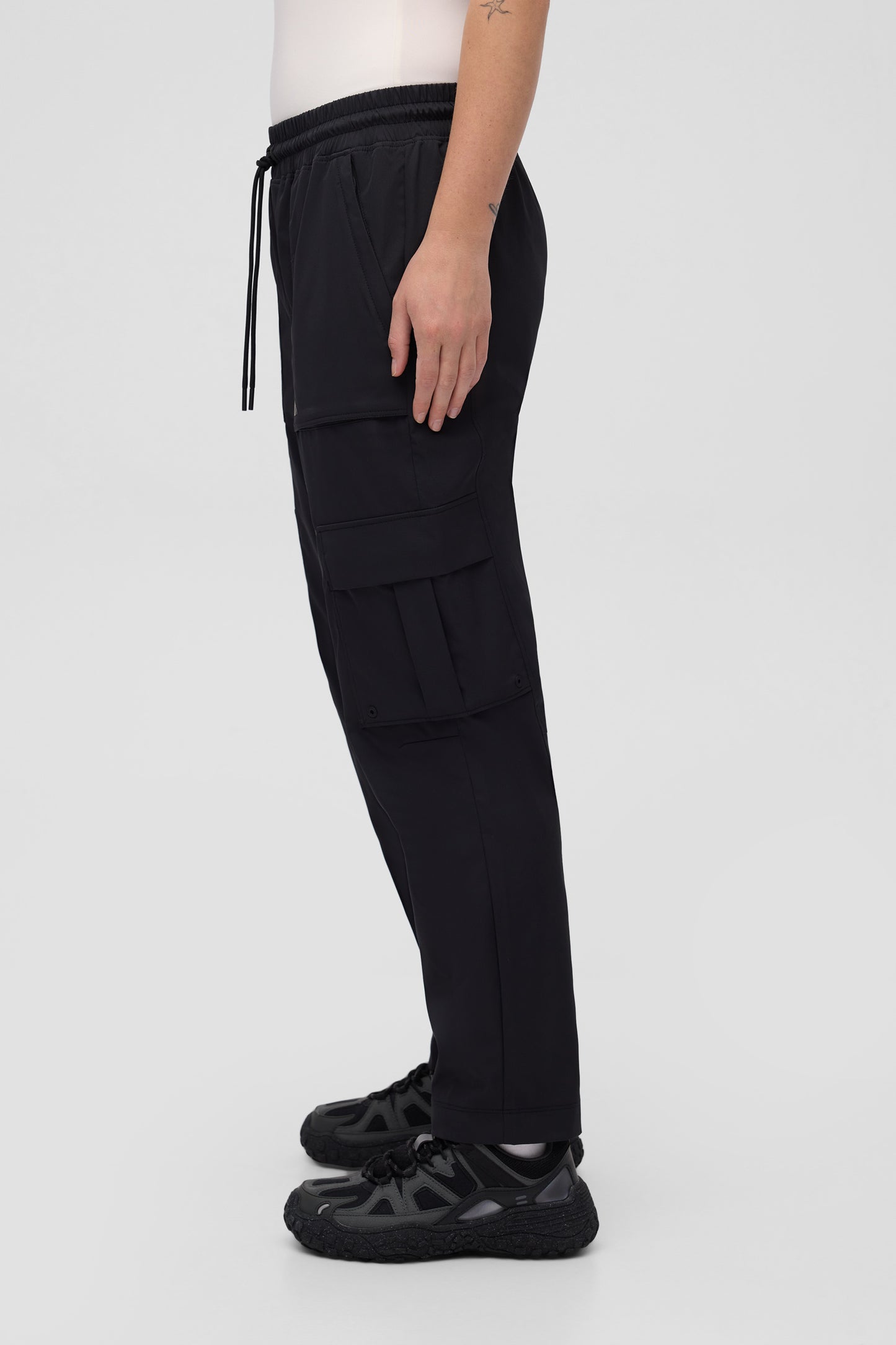Pantalon cargo technique à séchage rapide - Femme && GRIS FONCE