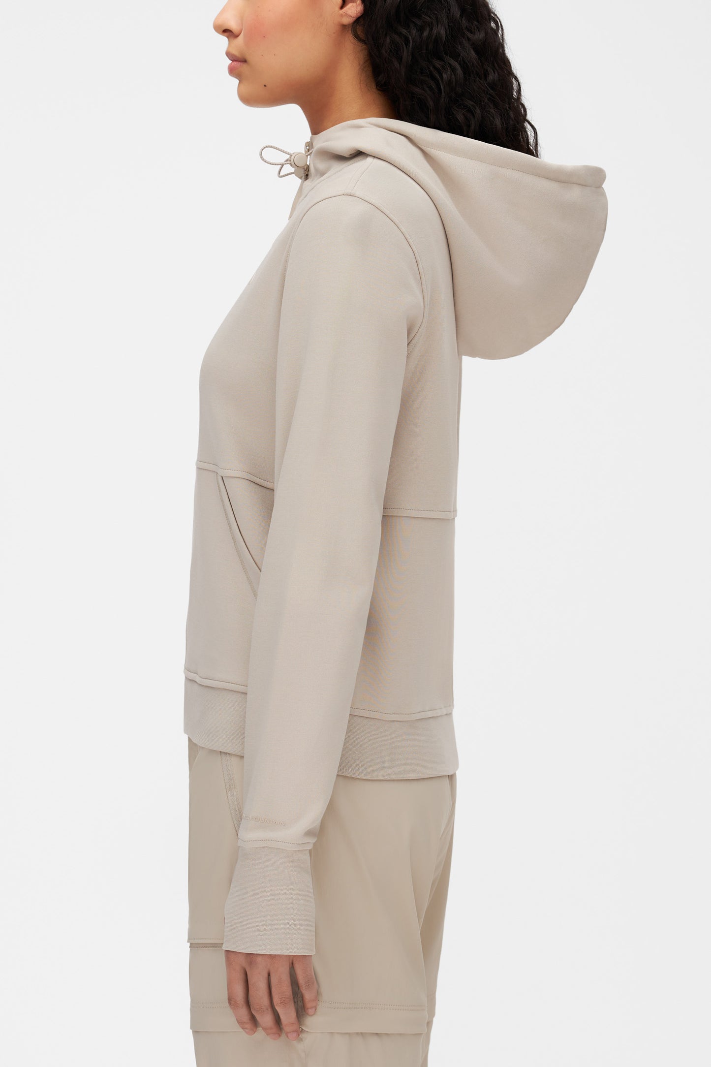 Veste sport à capuchon - Femme & GRIS