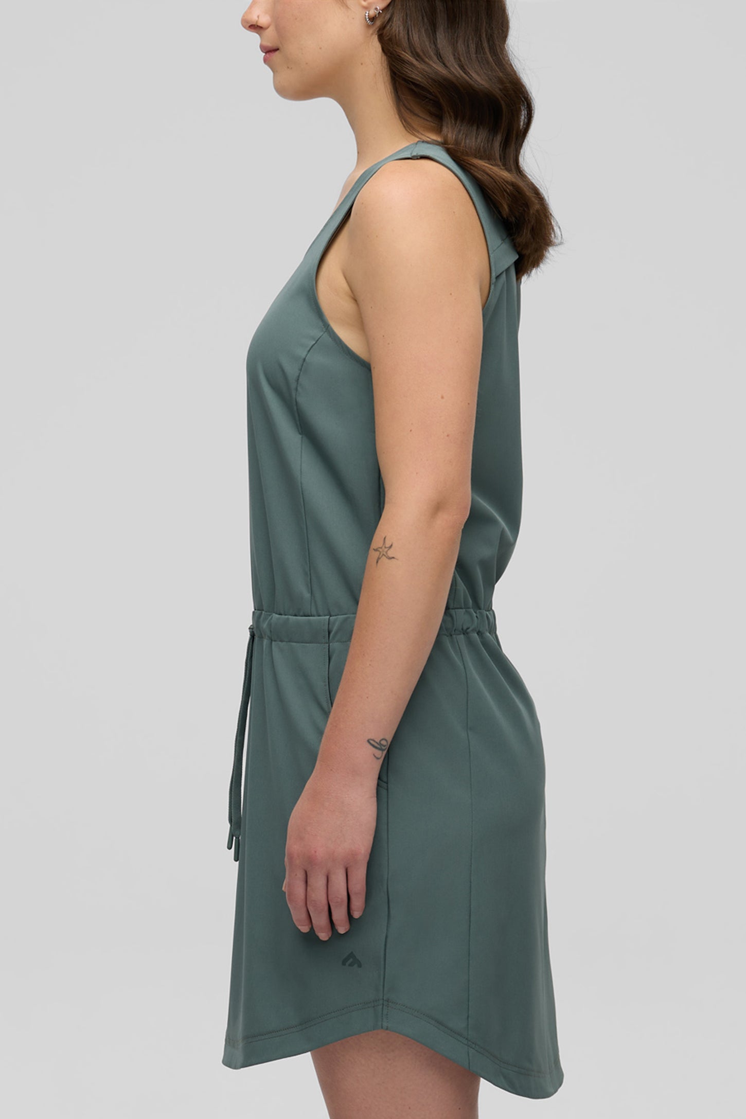 Robe extensible à séchage rapide - Femme && VERT