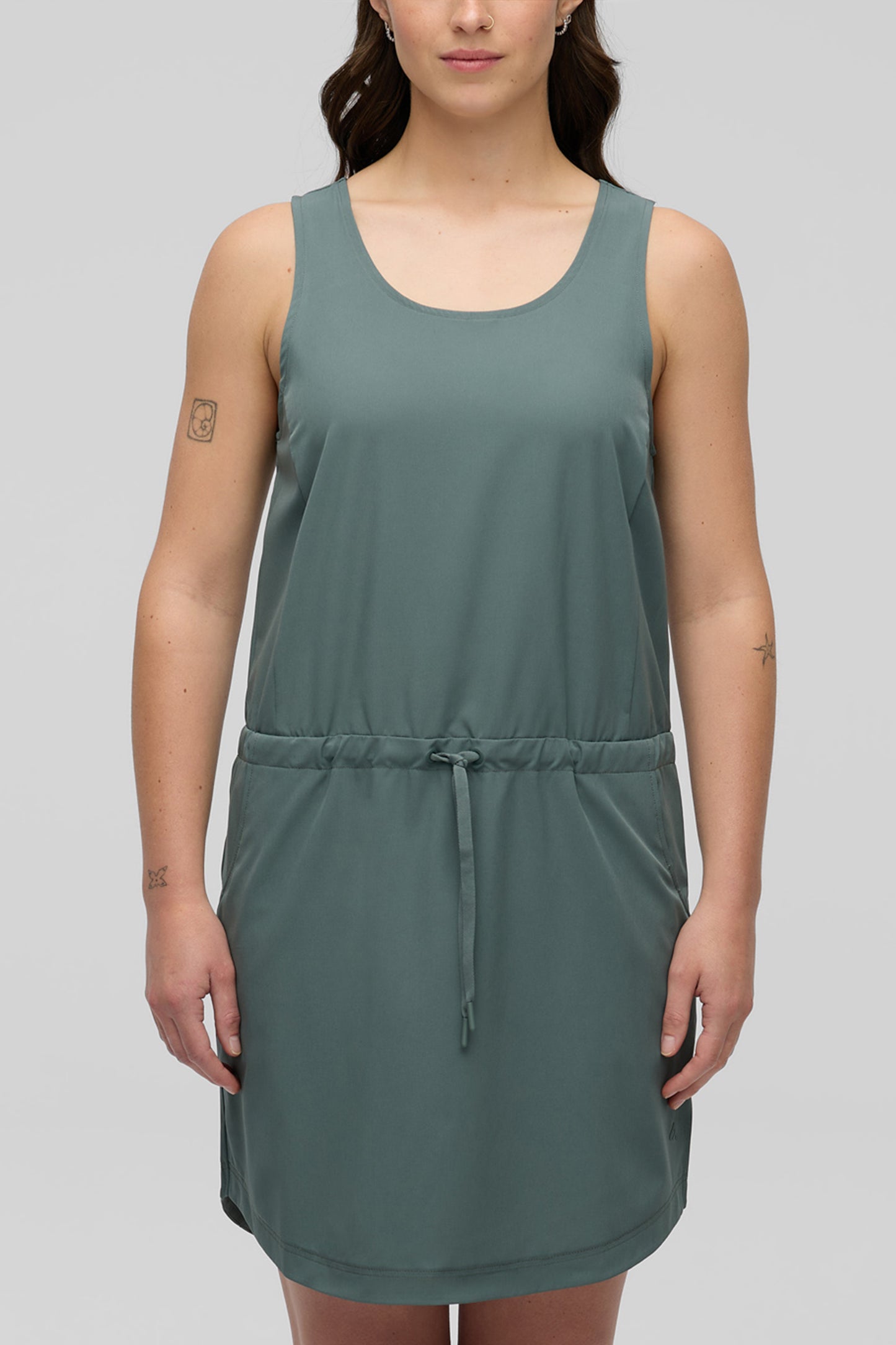Robe extensible à séchage rapide - Femme && VERT