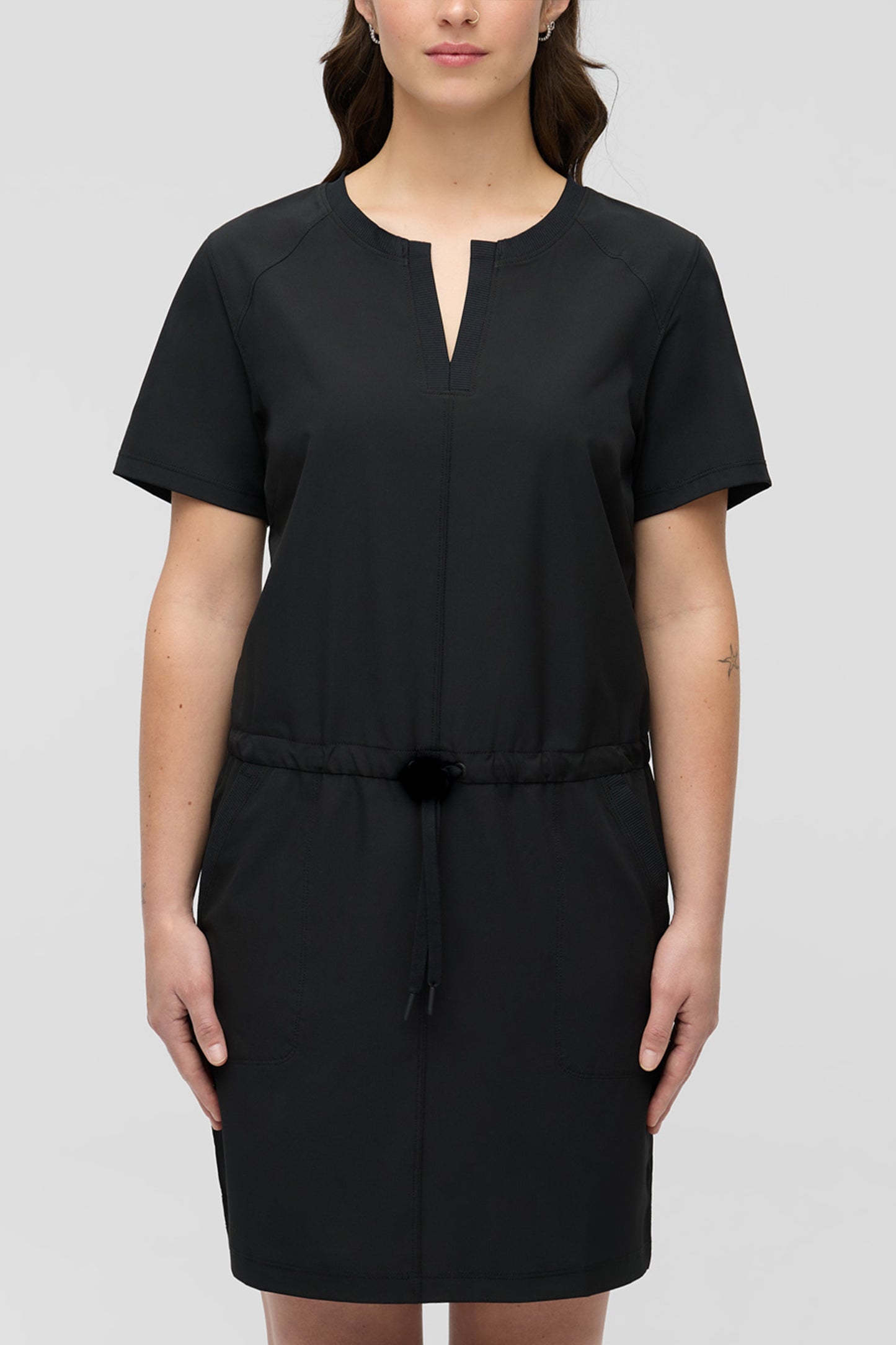Robe extensible facile d'entretien - Femme && GRIS FONCE