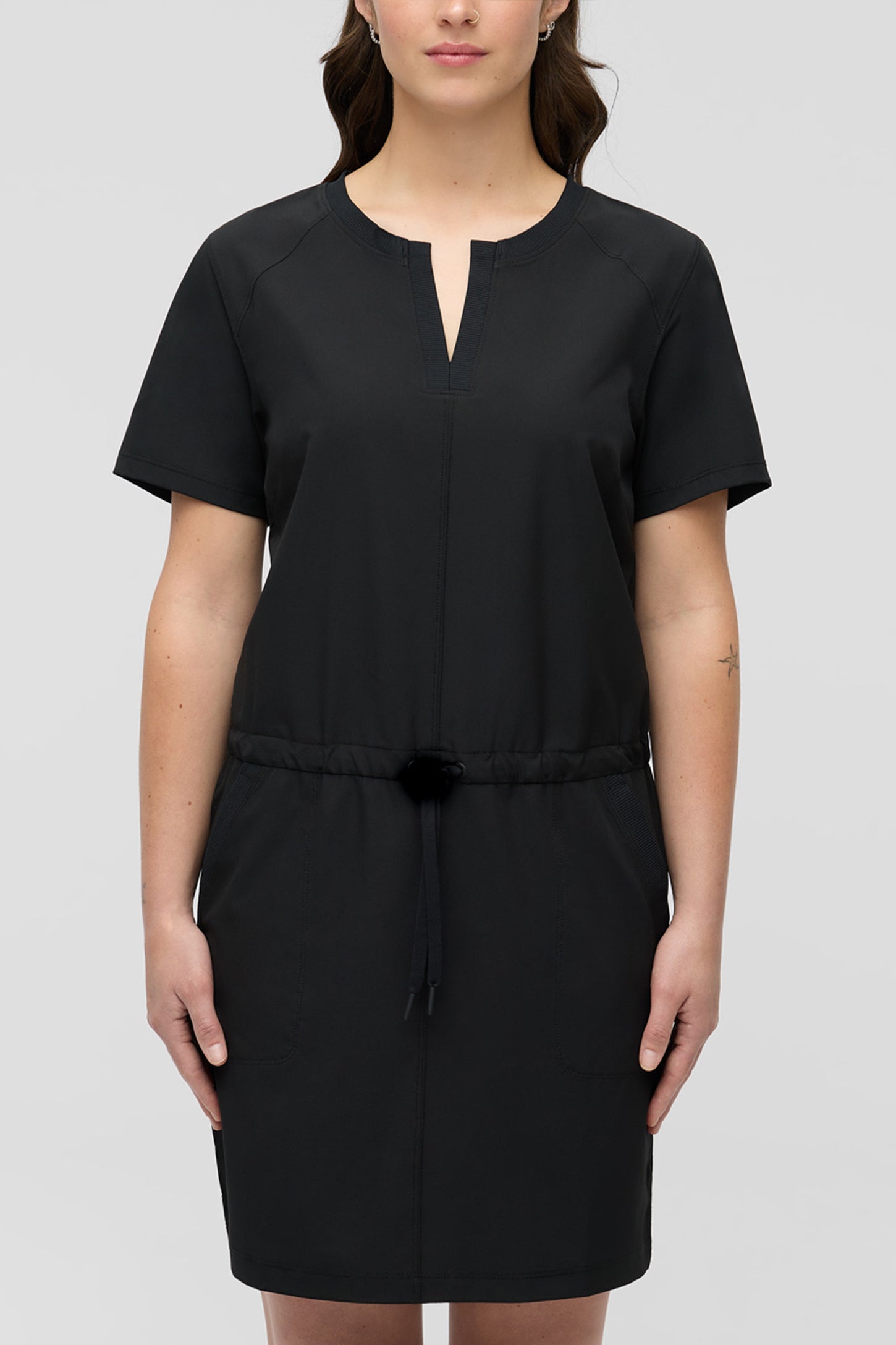 Robe extensible facile d'entretien - Femme && GRIS FONCE