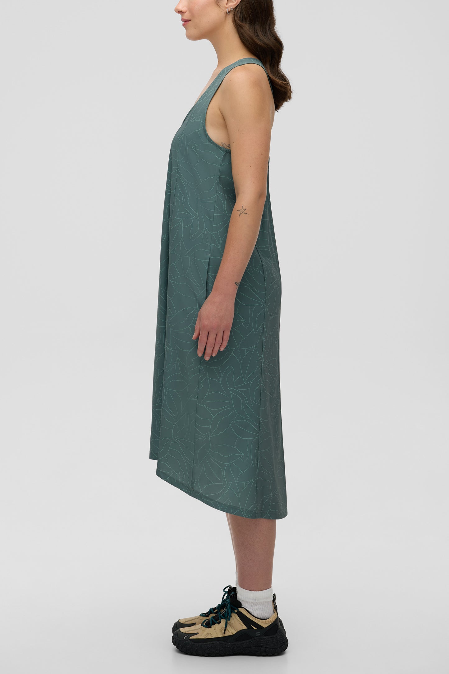 Robe technique à séchage rapide - Femme && VERT/MULTI