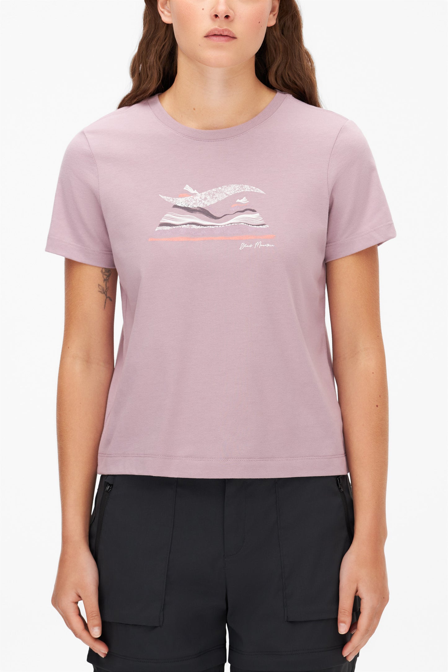 T-shirt court performant avec impression - Femme && ROSE