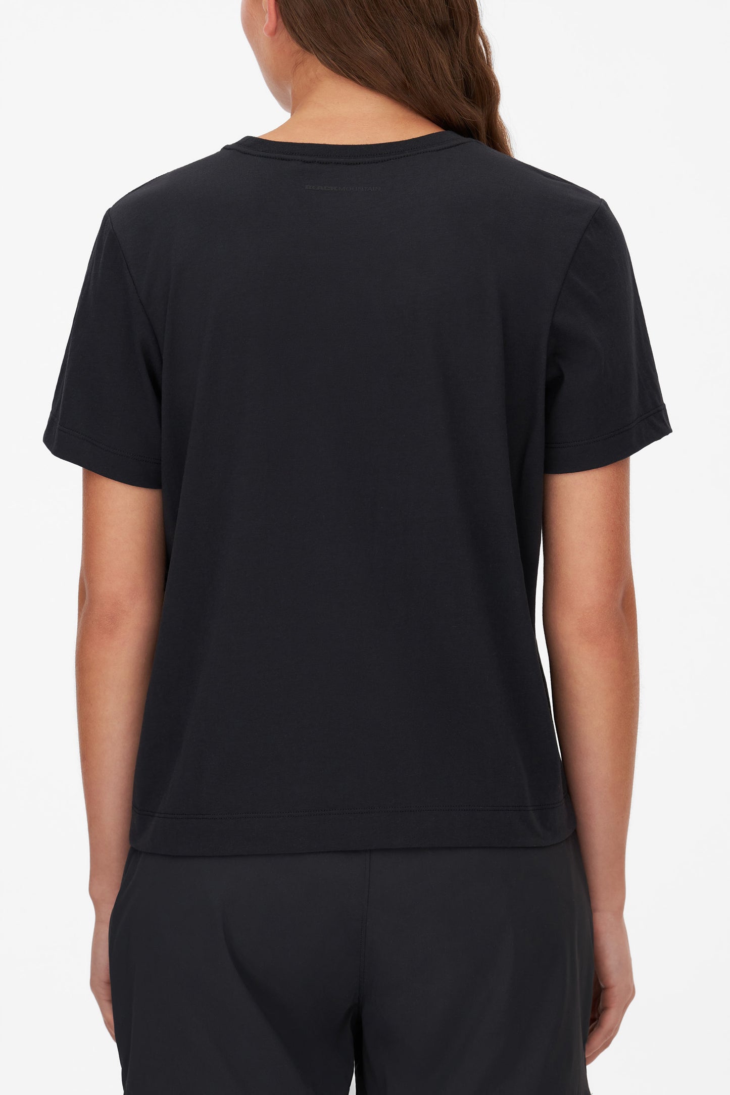 T-shirt court performant avec impression - Femme && GRIS FONCE