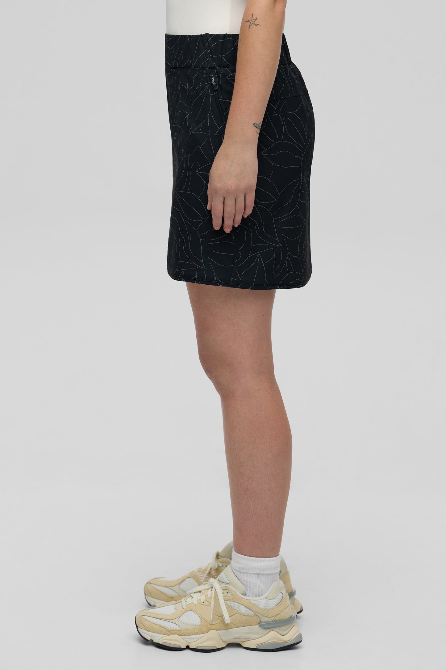 Jupe-short à séchage rapide - Femme && GRIS MULTI